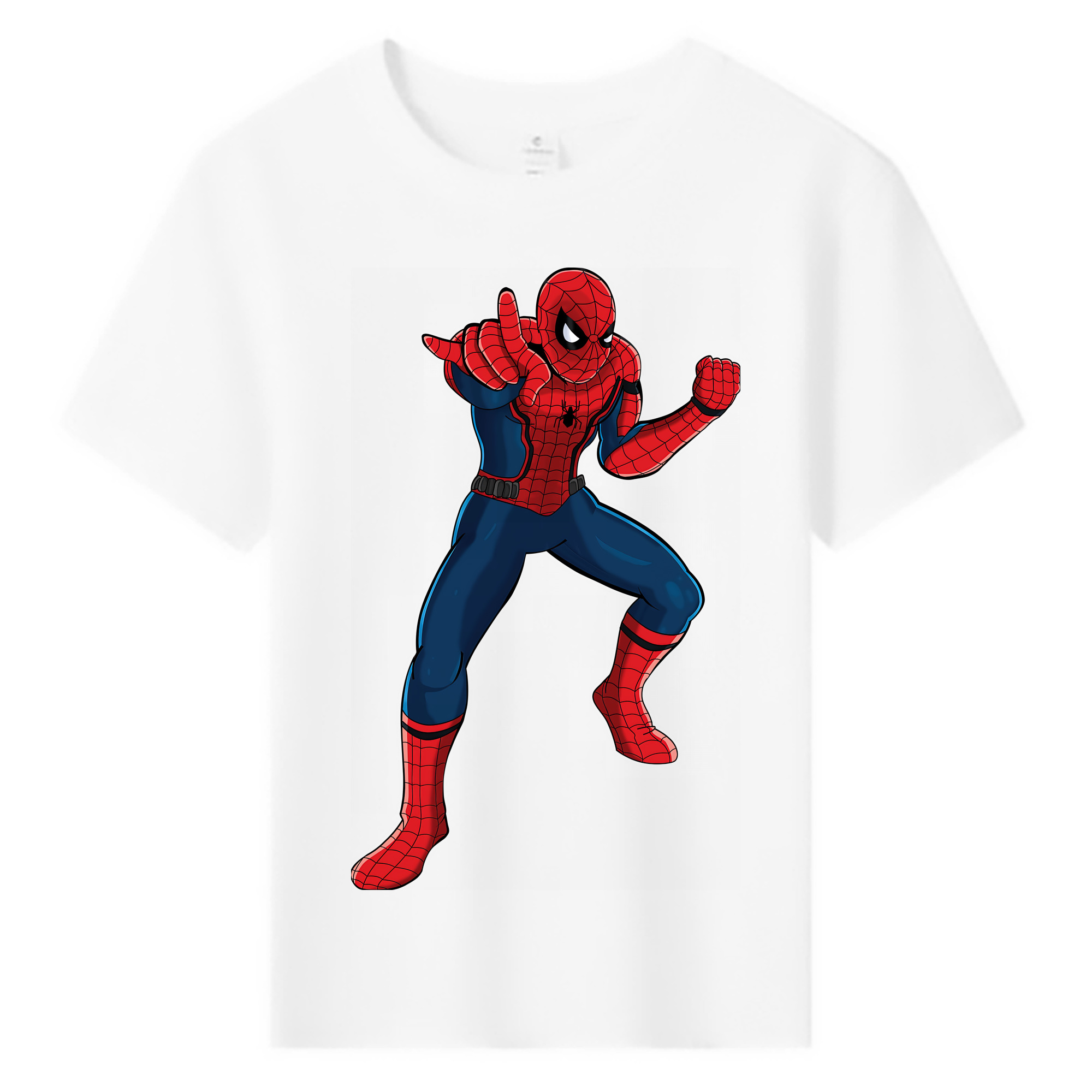 （画像用） Spider Man スパイダーマン 綿100％キッズTシャツ（フロントプリント）