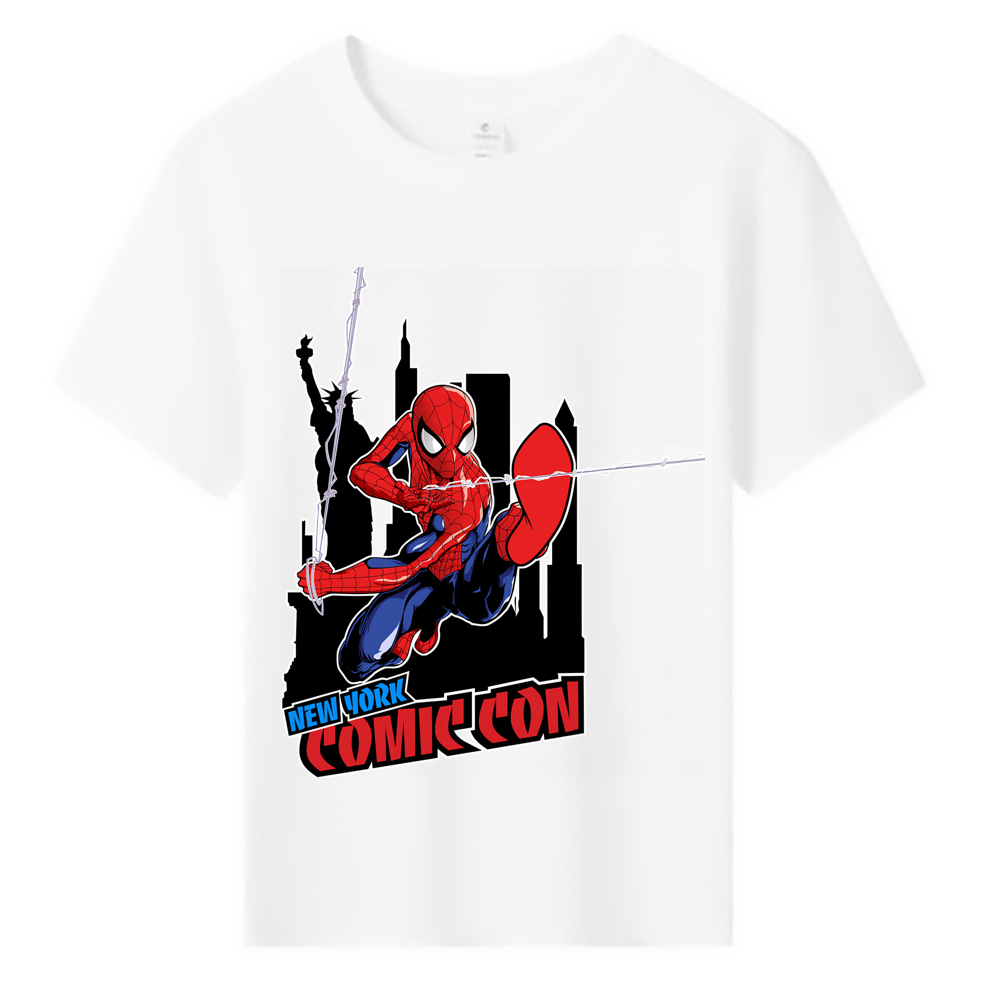 （画像用） Spider Man スパイダーマン 綿100％キッズTシャツ（フロントプリント）