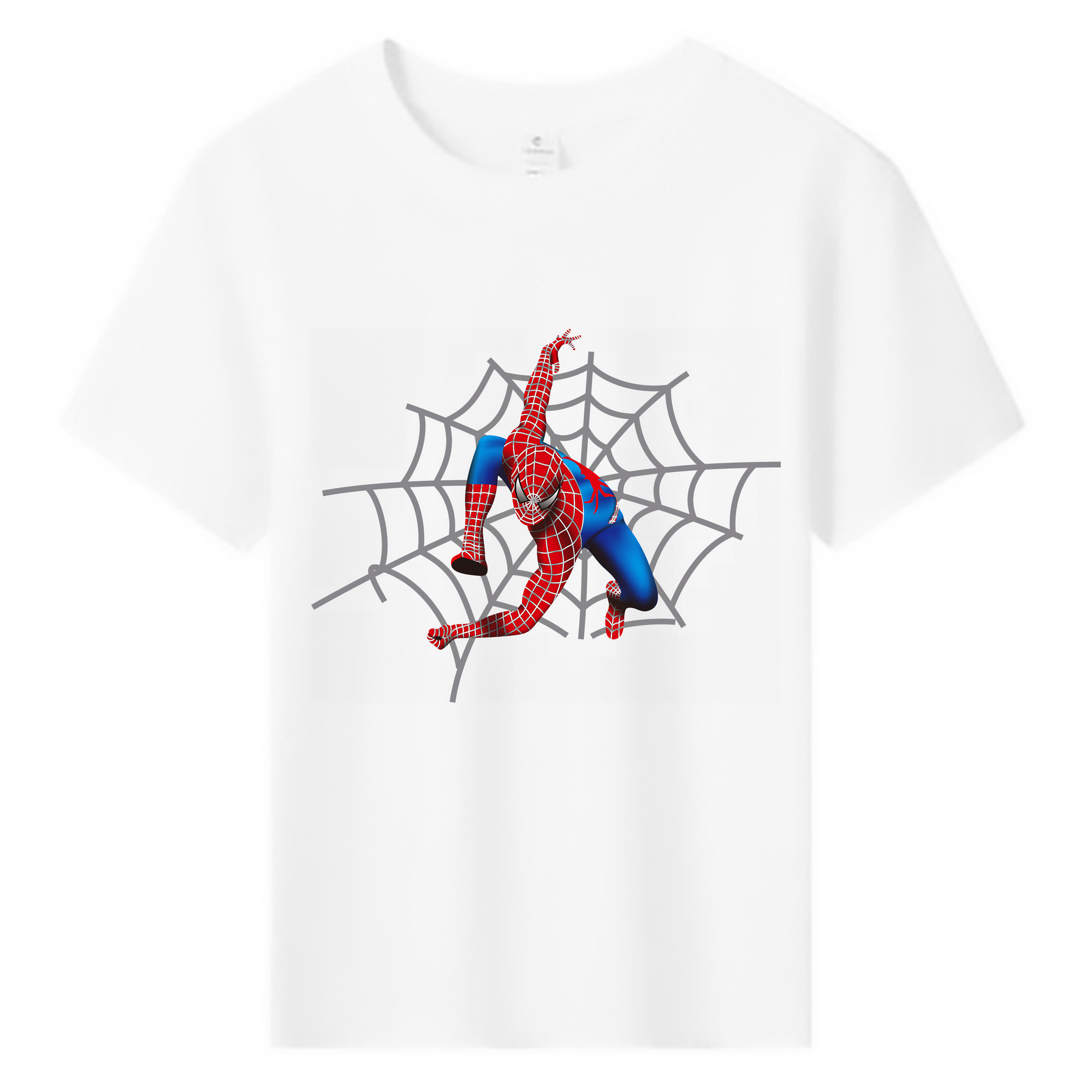 （画像用） Spider Man スパイダーマン 綿100％キッズTシャツ（フロントプリント）
