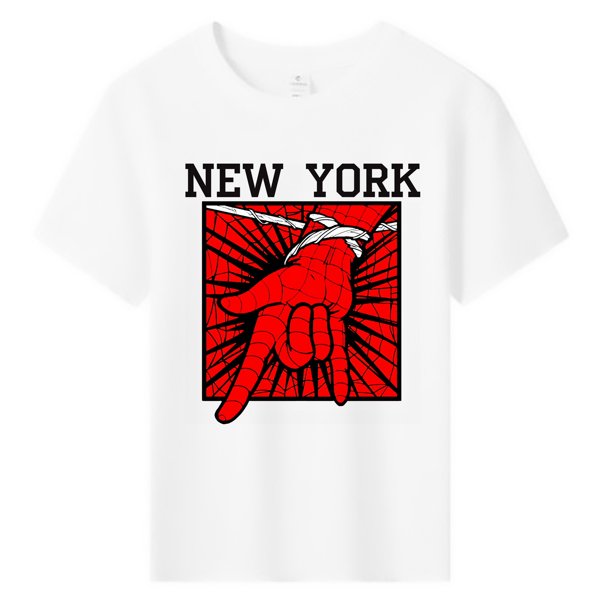 （画像用） Spider Man スパイダーマン 綿100％キッズTシャツ（フロントプリント）