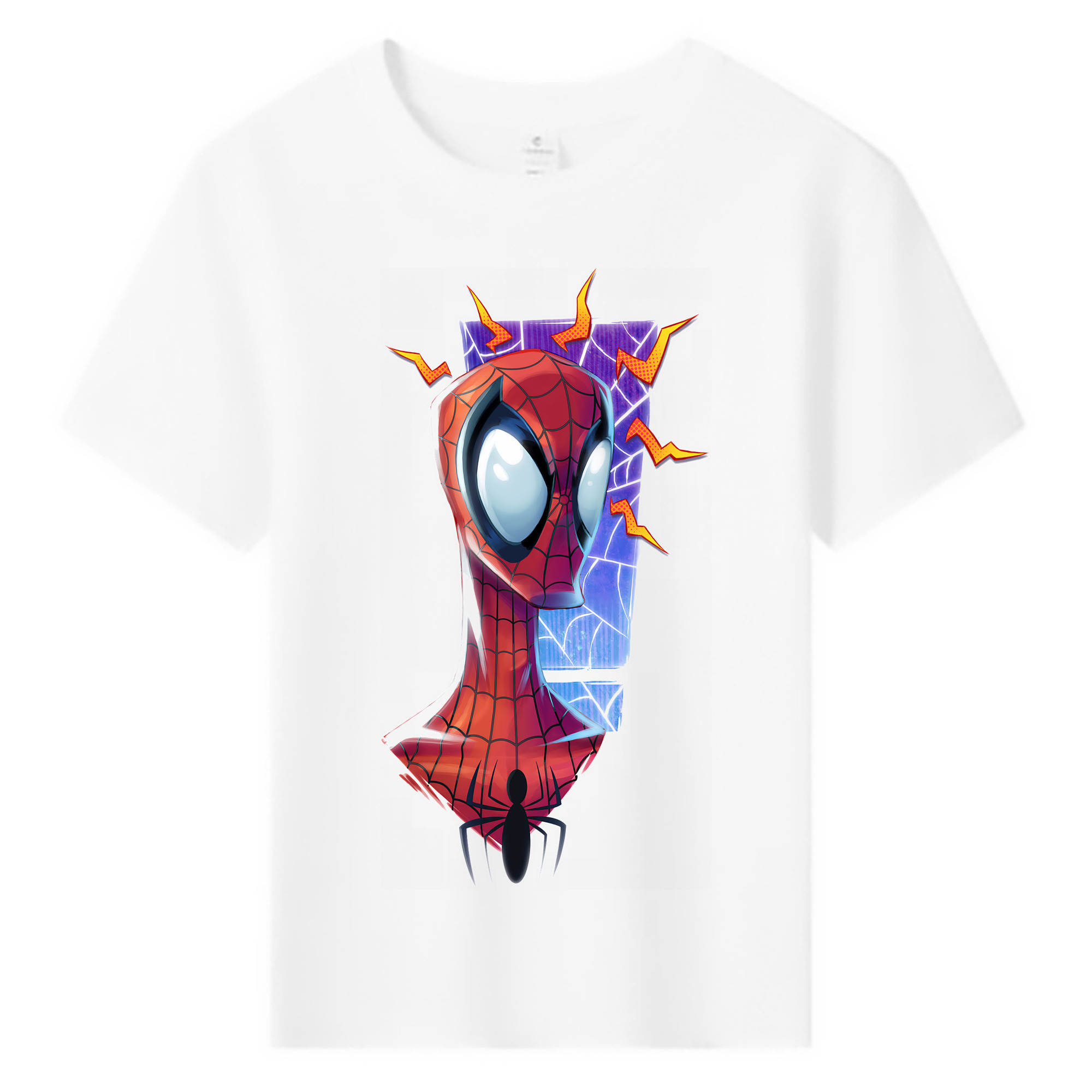 （画像用） Spider Man スパイダーマン 綿100％キッズTシャツ（フロントプリント）