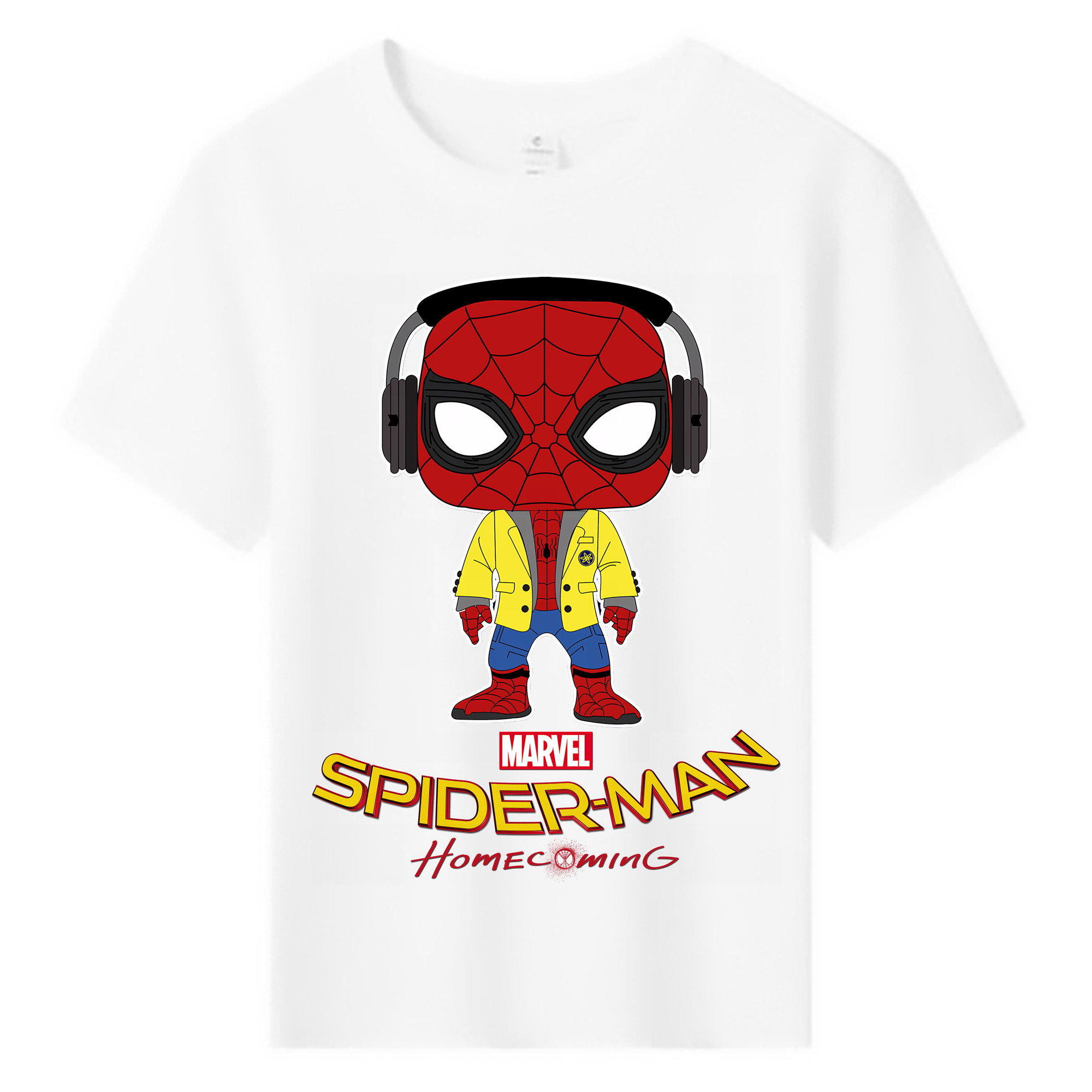（画像用） Spider Man スパイダーマン 綿100％キッズTシャツ（フロントプリント）