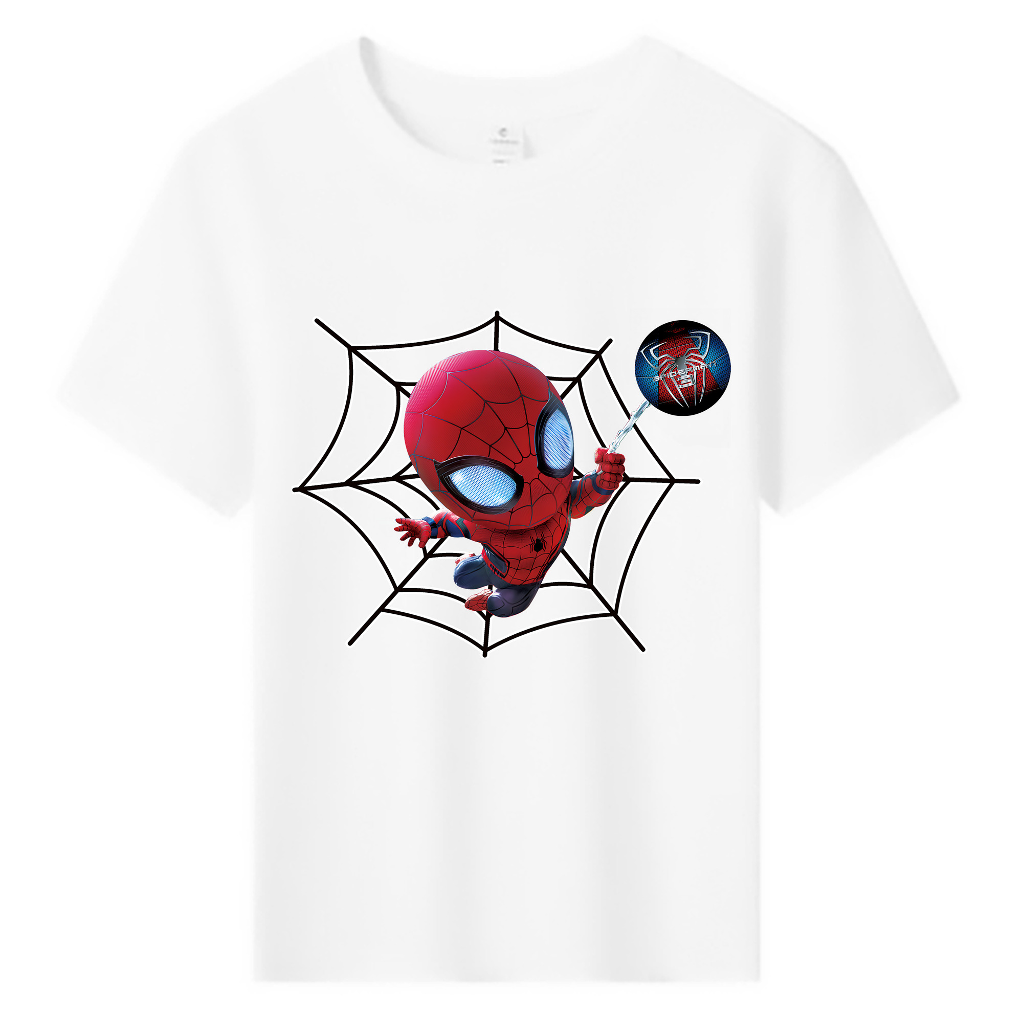 （画像用） Spider Man スパイダーマン 綿100％キッズTシャツ（フロントプリント）