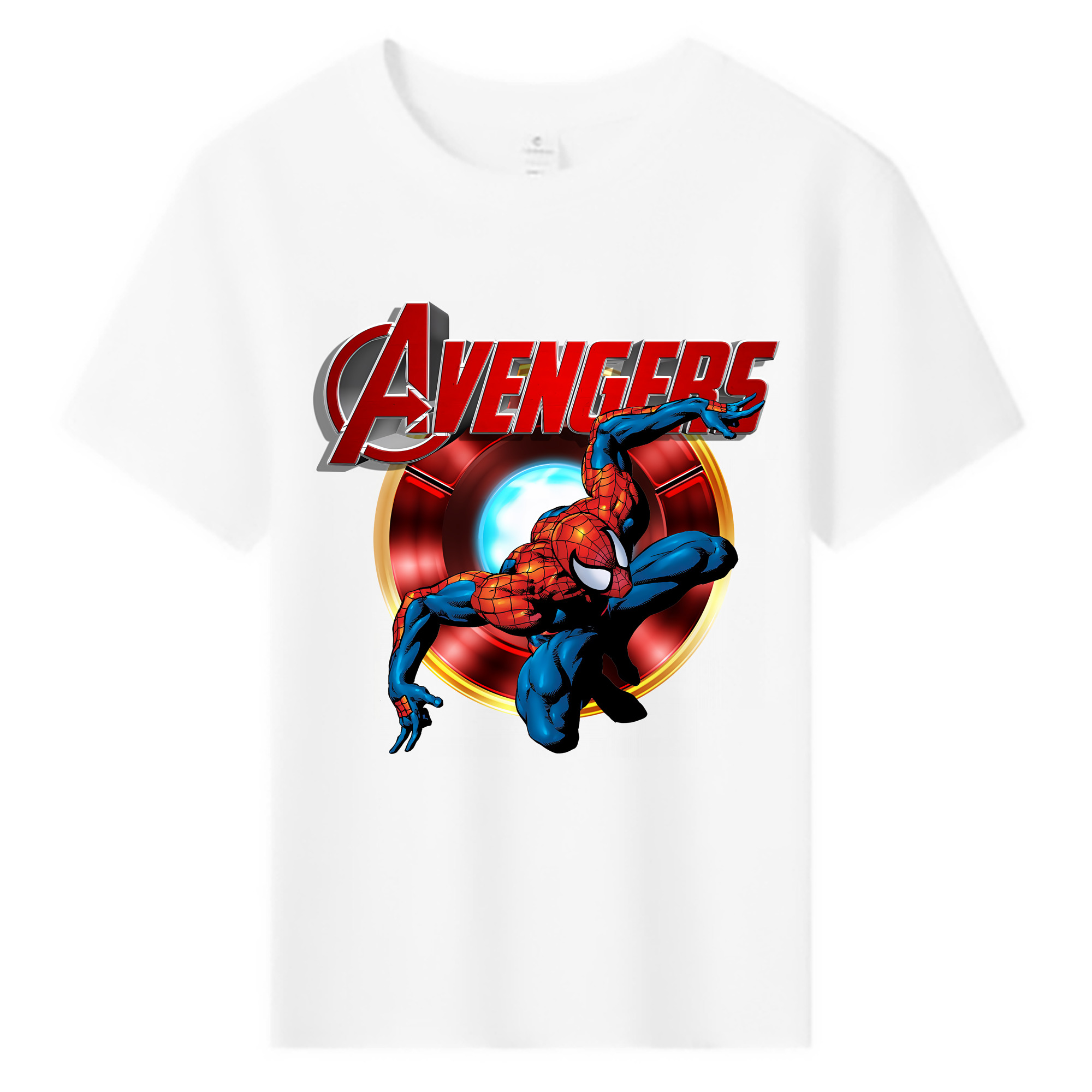 （画像用） Spider Man スパイダーマン 綿100％キッズTシャツ（フロントプリント）