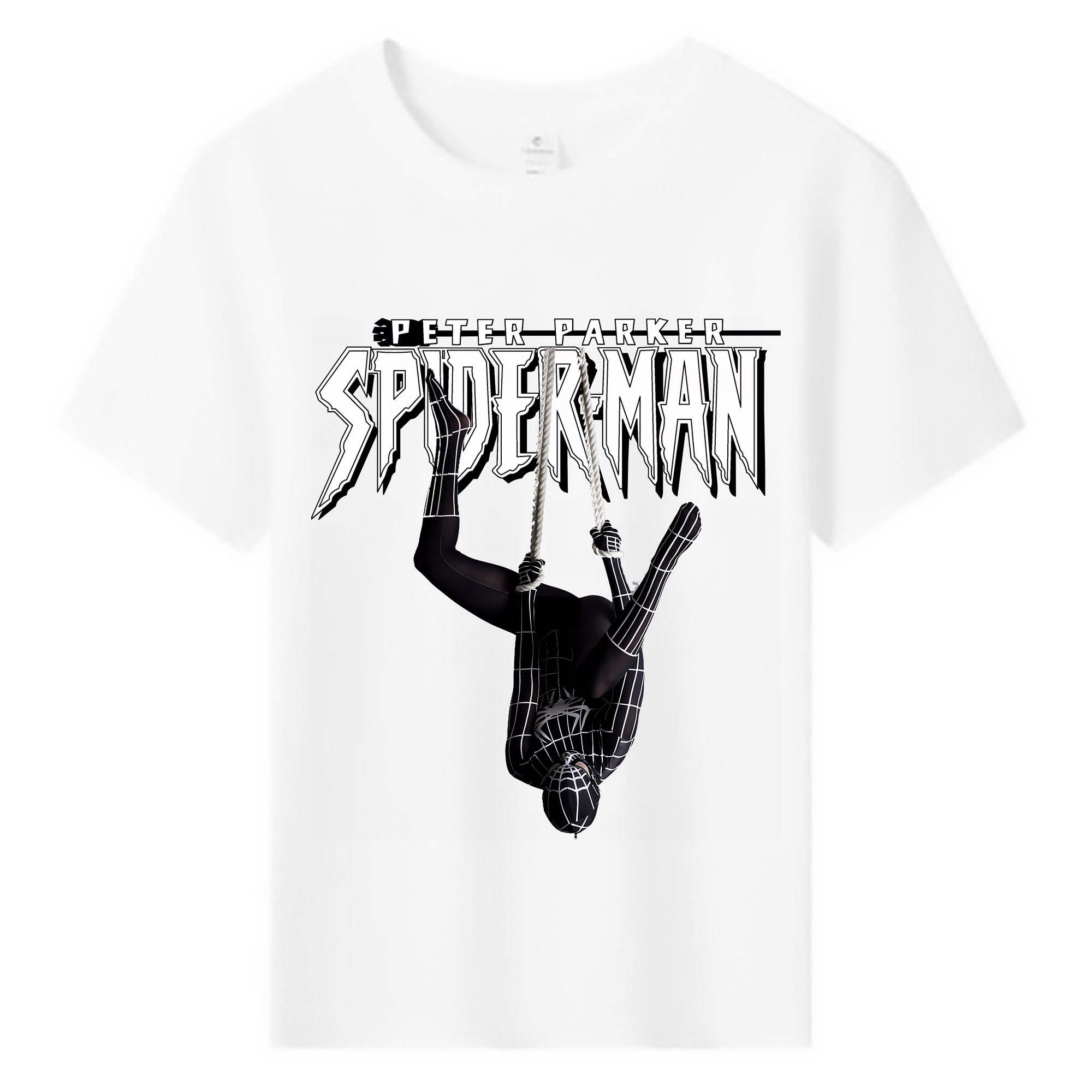 （画像用） Spider Man スパイダーマン 綿100％キッズTシャツ（フロントプリント）