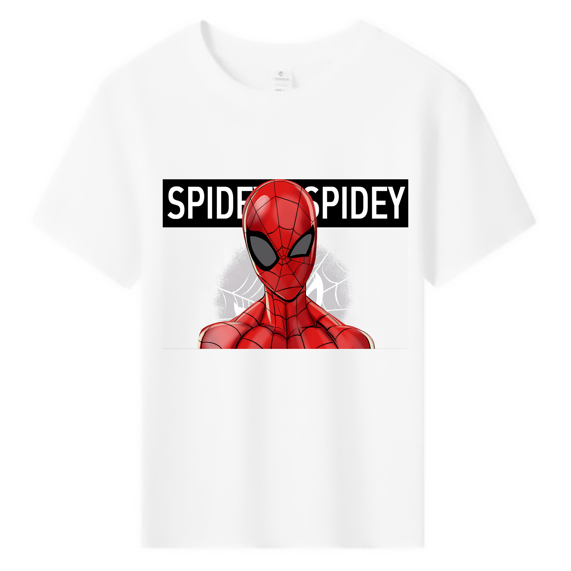 （画像用） Spider Man スパイダーマン 綿100％キッズTシャツ（フロントプリント）