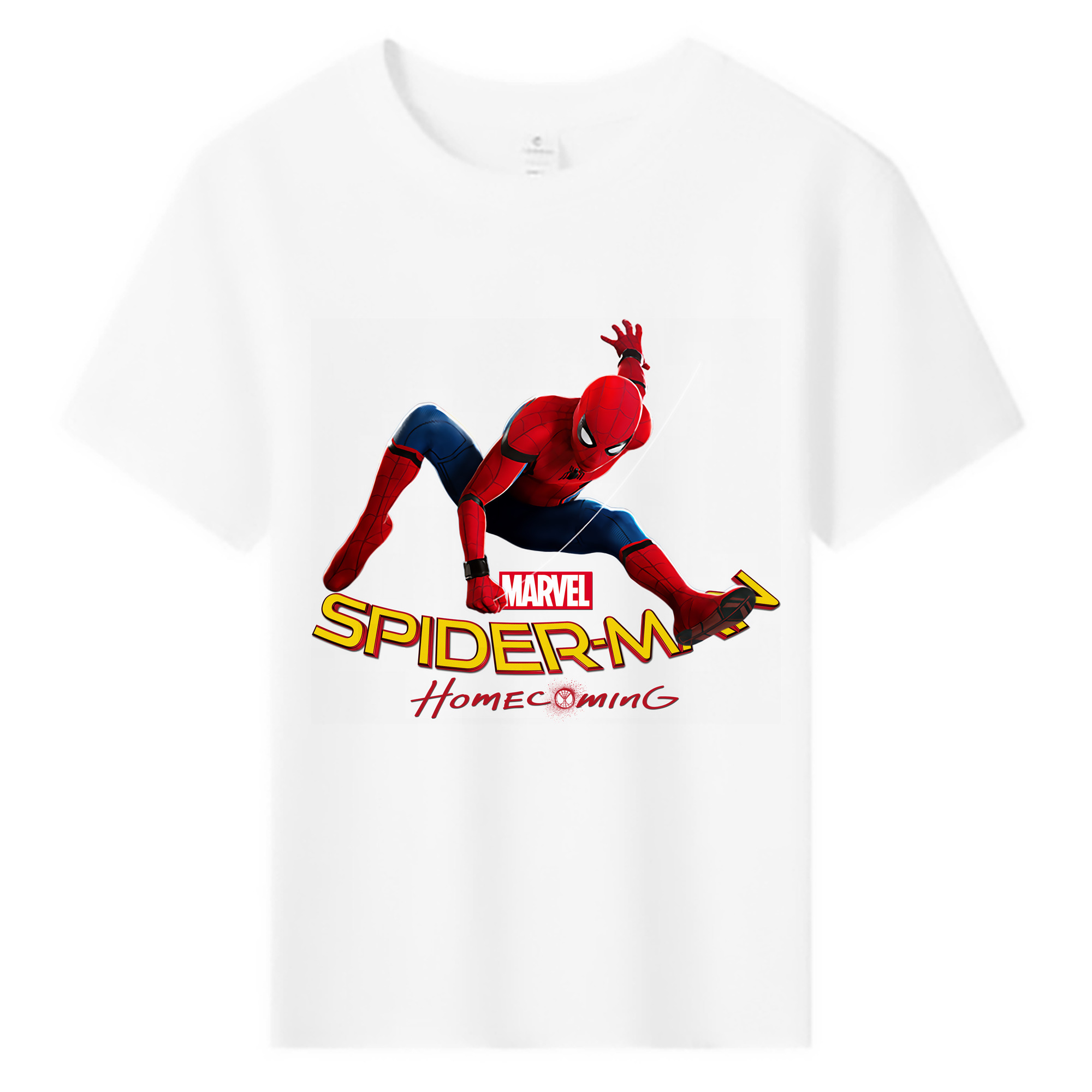（画像用） Spider Man スパイダーマン 綿100％キッズTシャツ（フロントプリント）