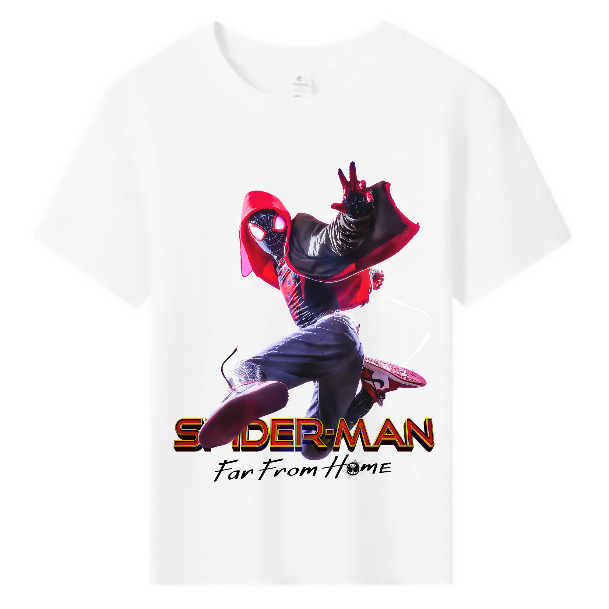 （画像用） Spider Man スパイダーマン 綿100％キッズTシャツ（フロントプリント）