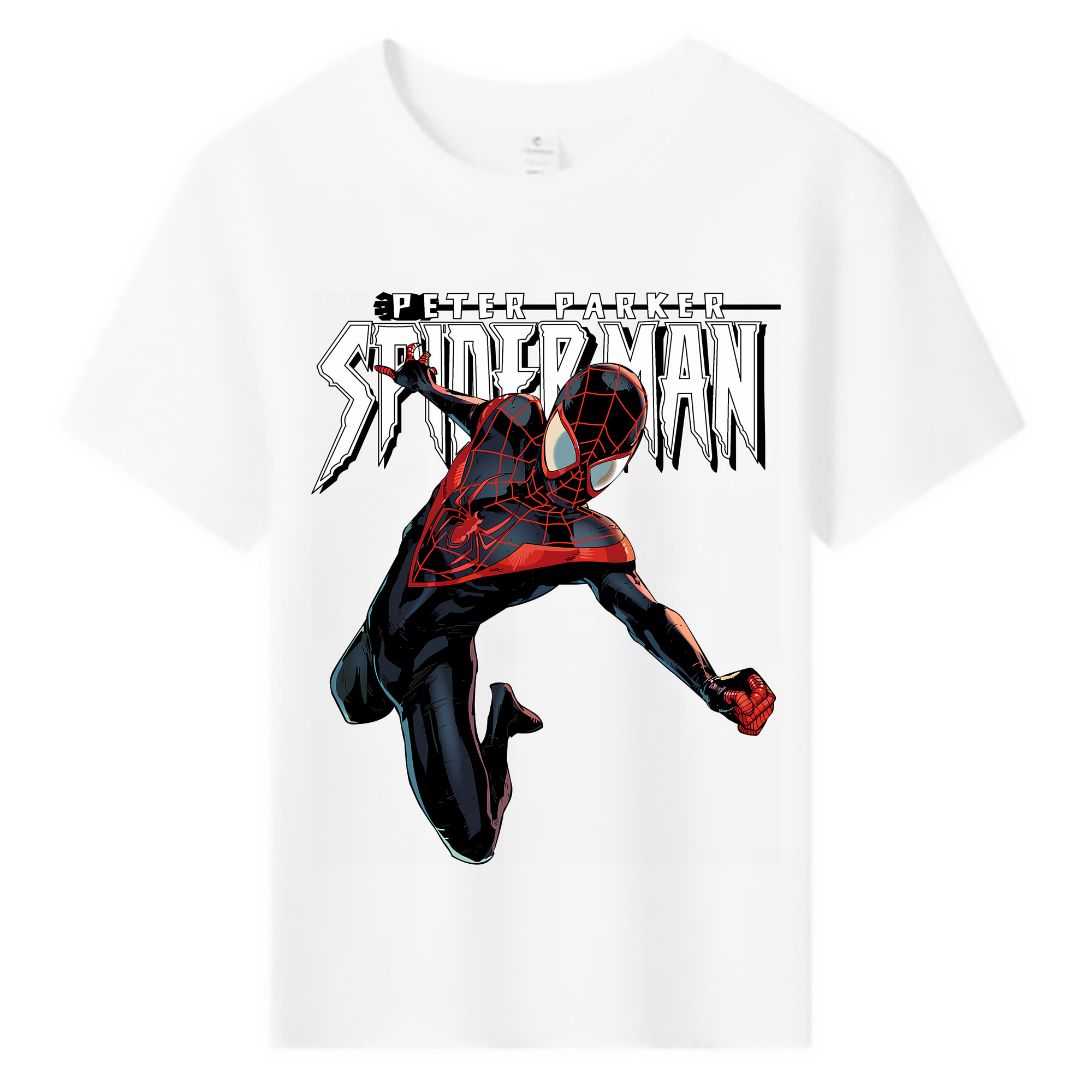 （画像用） Spider Man スパイダーマン 綿100％キッズTシャツ（フロントプリント）