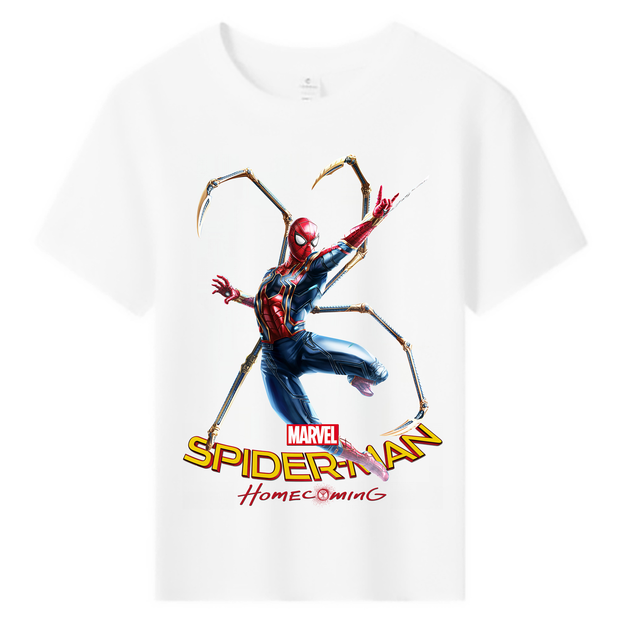 （画像用） Spider Man スパイダーマン 綿100％キッズTシャツ（フロントプリント）