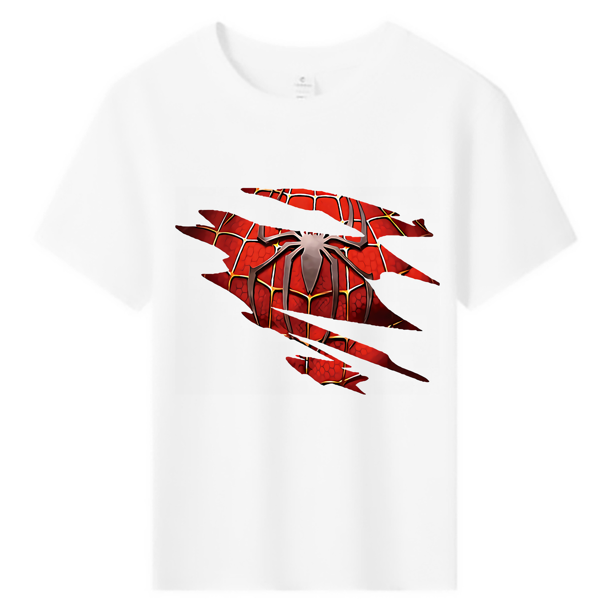 （画像用） Spider Man スパイダーマン 綿100％キッズTシャツ（フロントプリント）