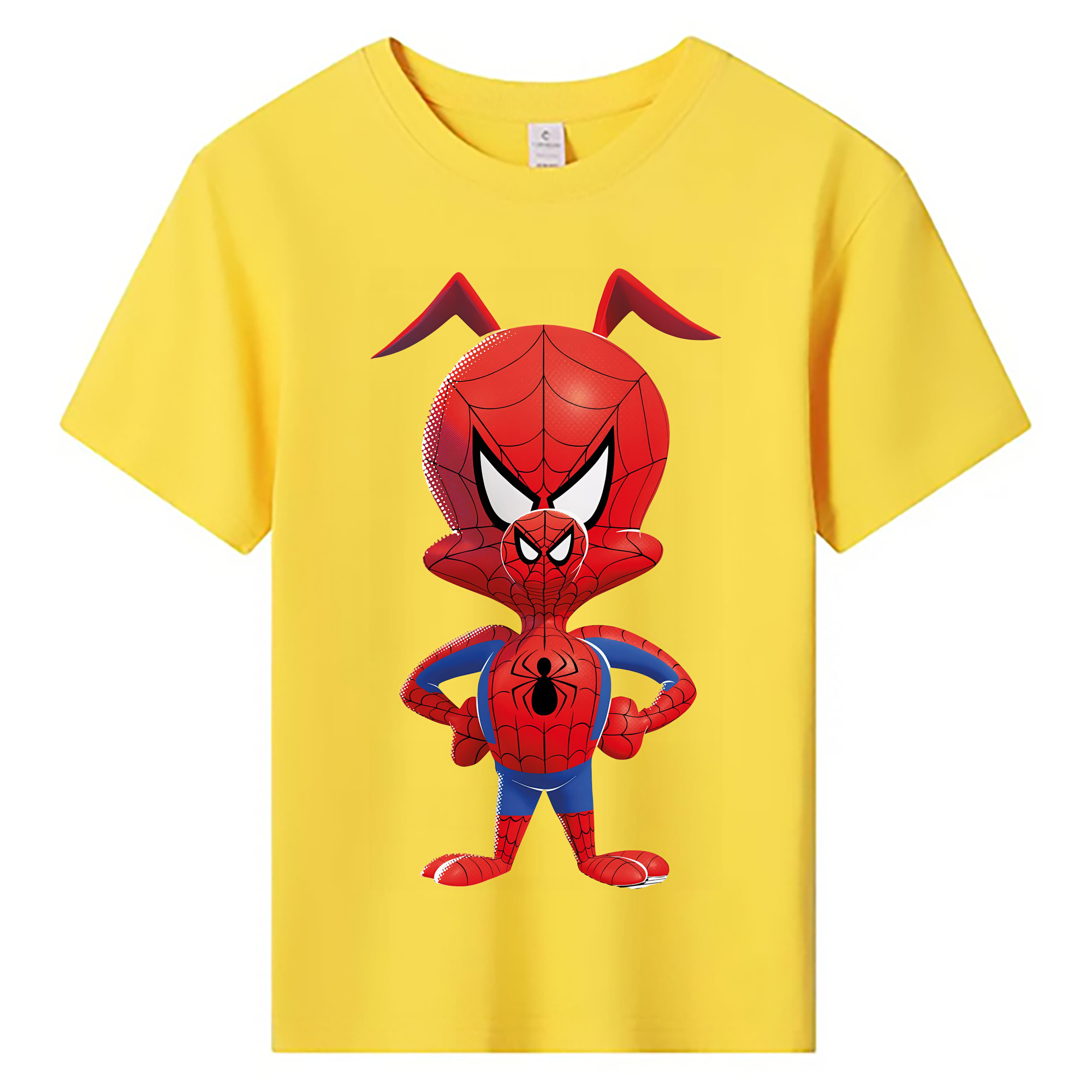 （画像用） Spider Man スパイダーマン 綿100％キッズTシャツ（フロントプリント）