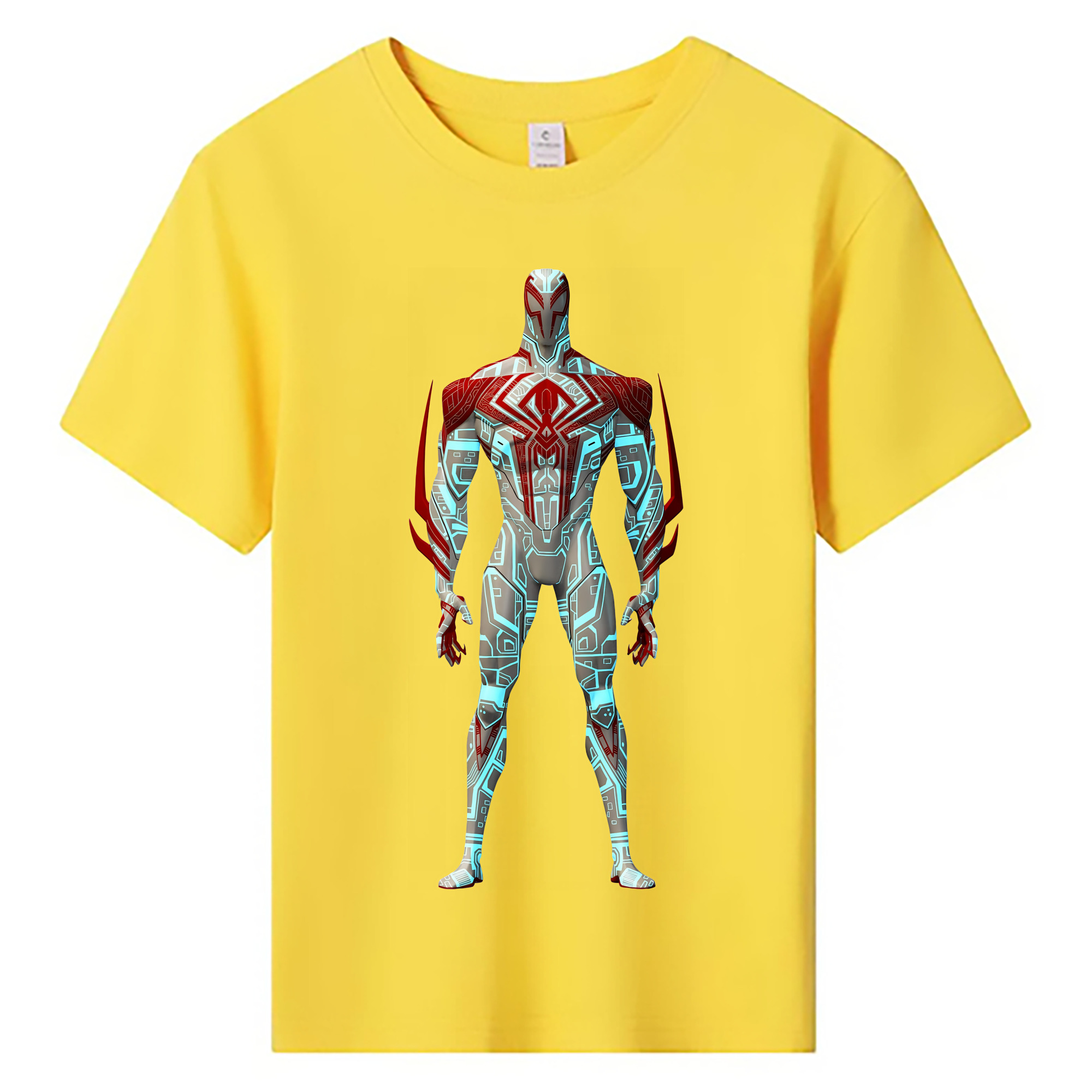 （画像用） Spider Man スパイダーマン 綿100％キッズTシャツ（フロントプリント）