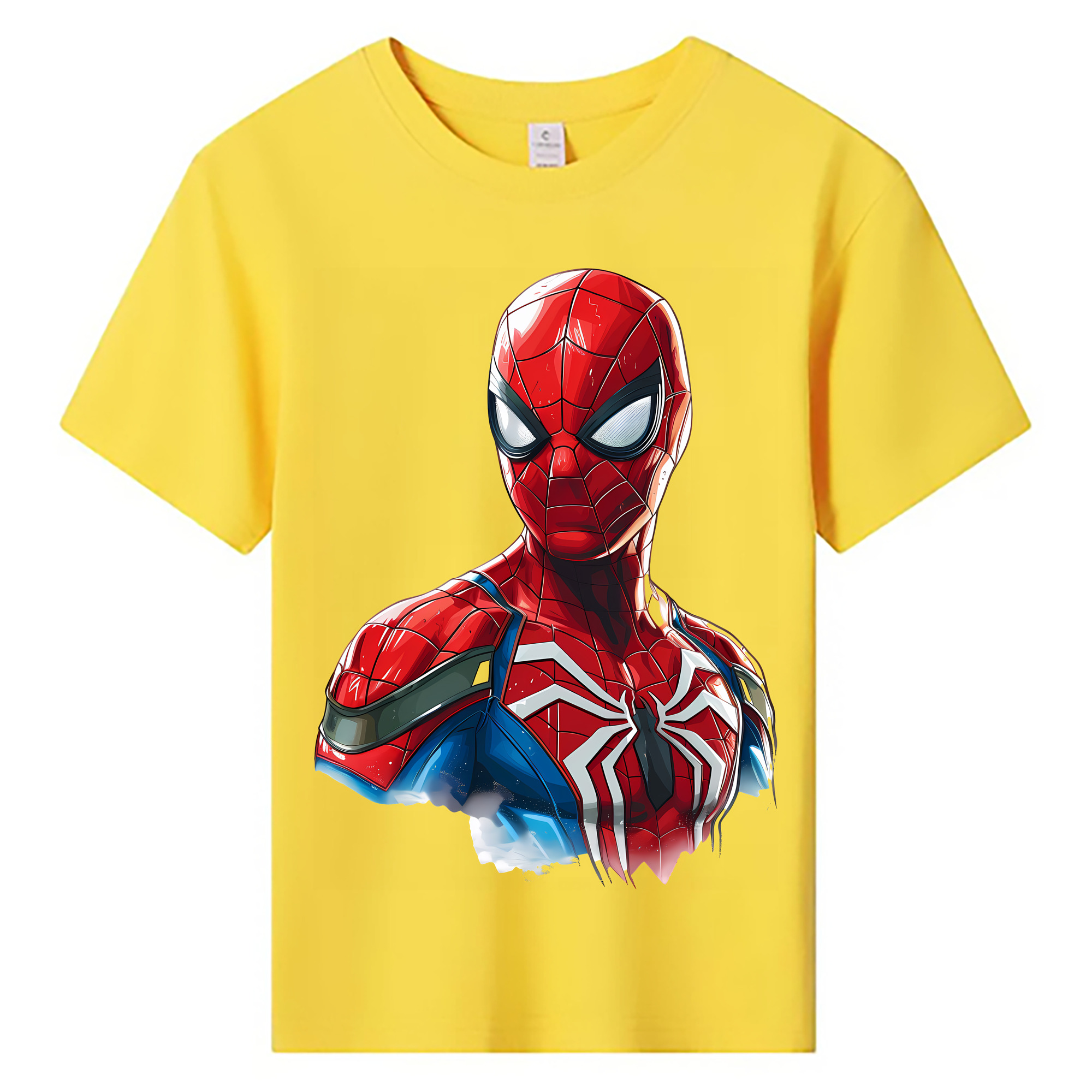 （画像用） Spider Man スパイダーマン 綿100％キッズTシャツ（フロントプリント）