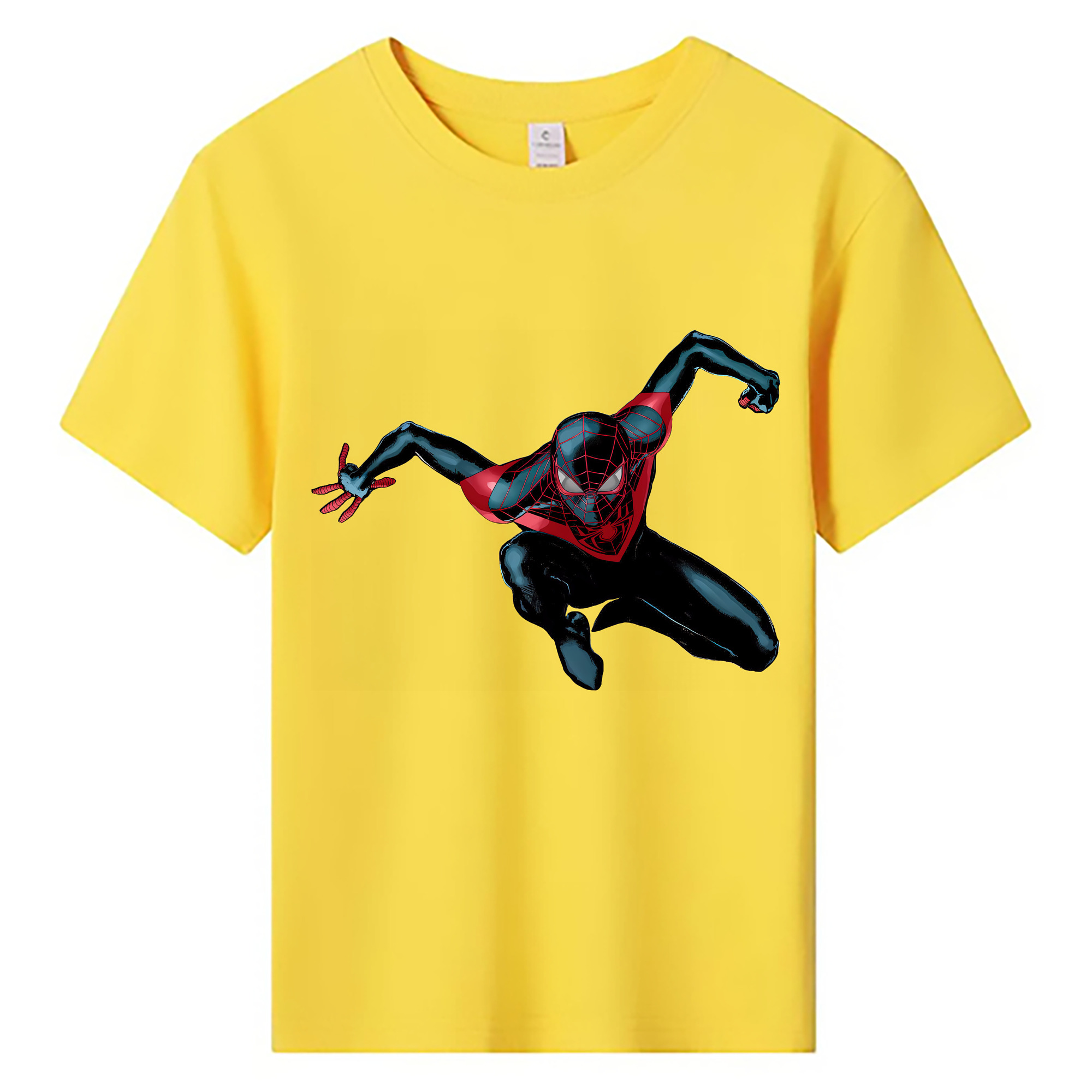 （画像用） Spider Man スパイダーマン 綿100％キッズTシャツ（フロントプリント）