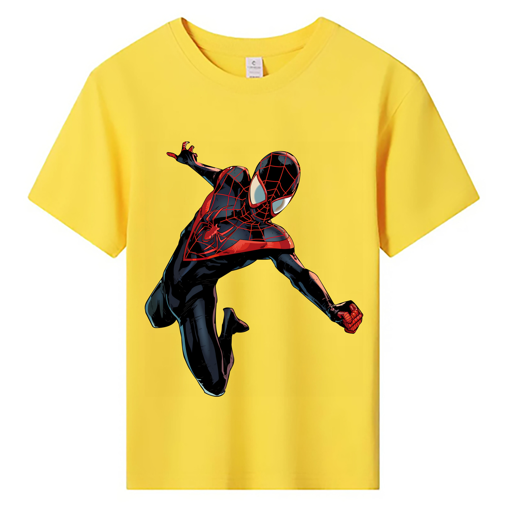 （画像用） Spider Man スパイダーマン 綿100％キッズTシャツ（フロントプリント）