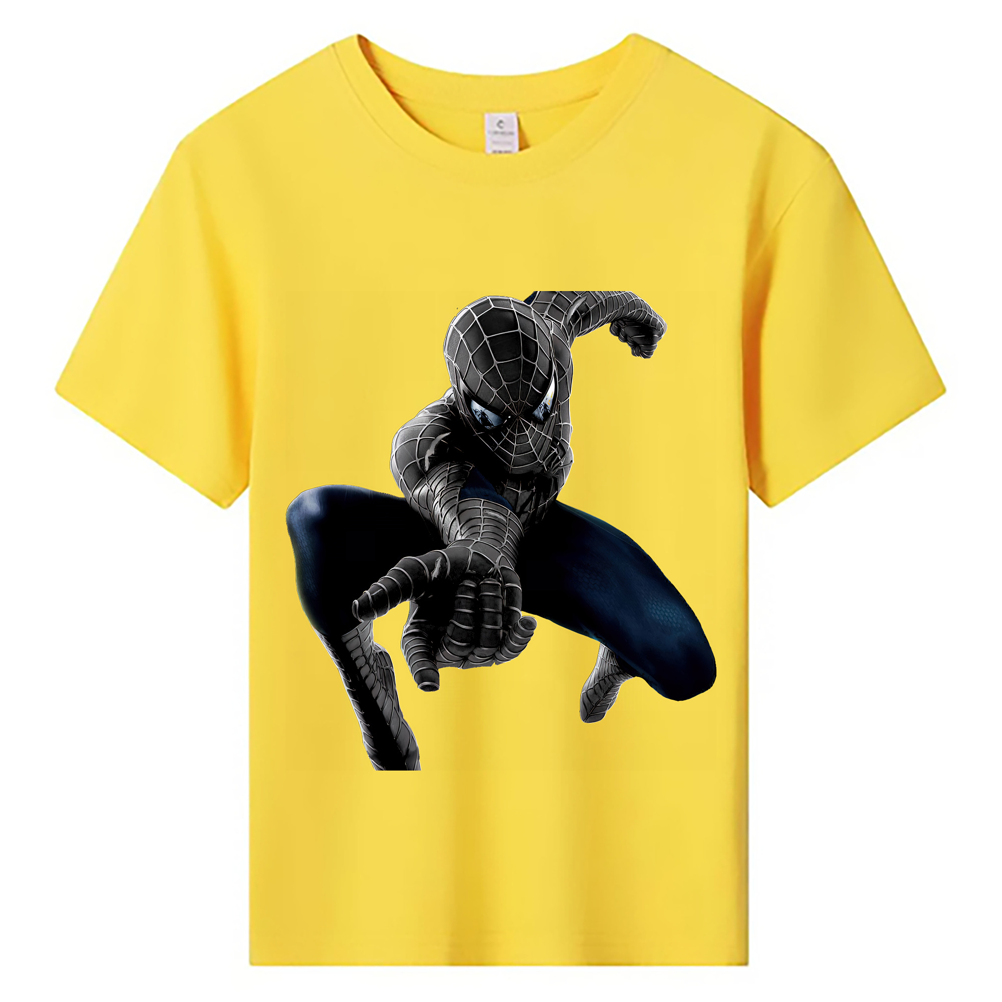 （画像用） Spider Man スパイダーマン 綿100％キッズTシャツ（フロントプリント）