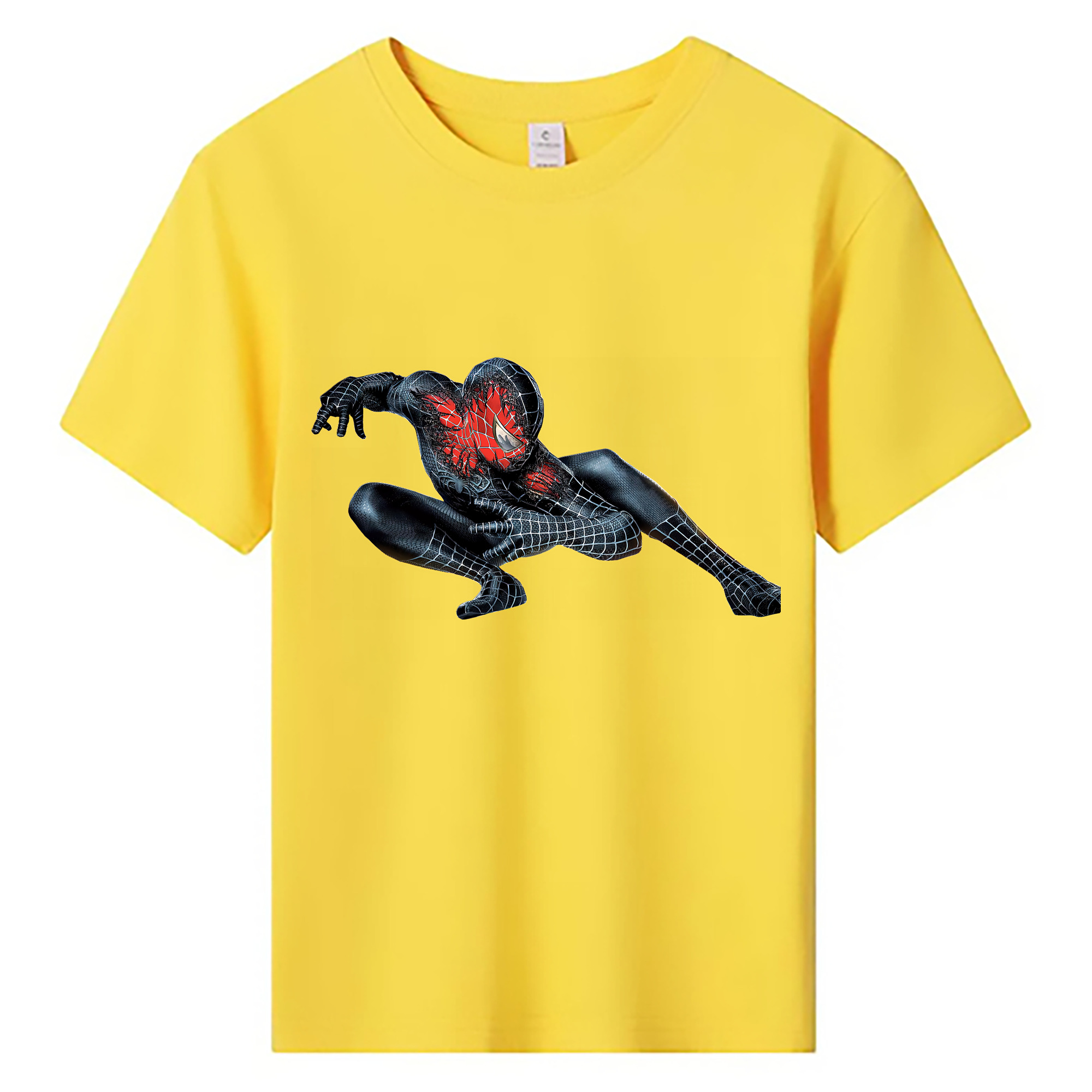 （画像用） Spider Man スパイダーマン 綿100％キッズTシャツ（フロントプリント）