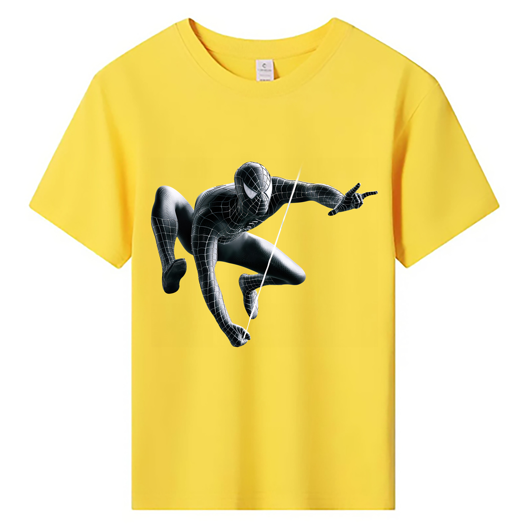 （画像用） Spider Man スパイダーマン 綿100％キッズTシャツ（フロントプリント）