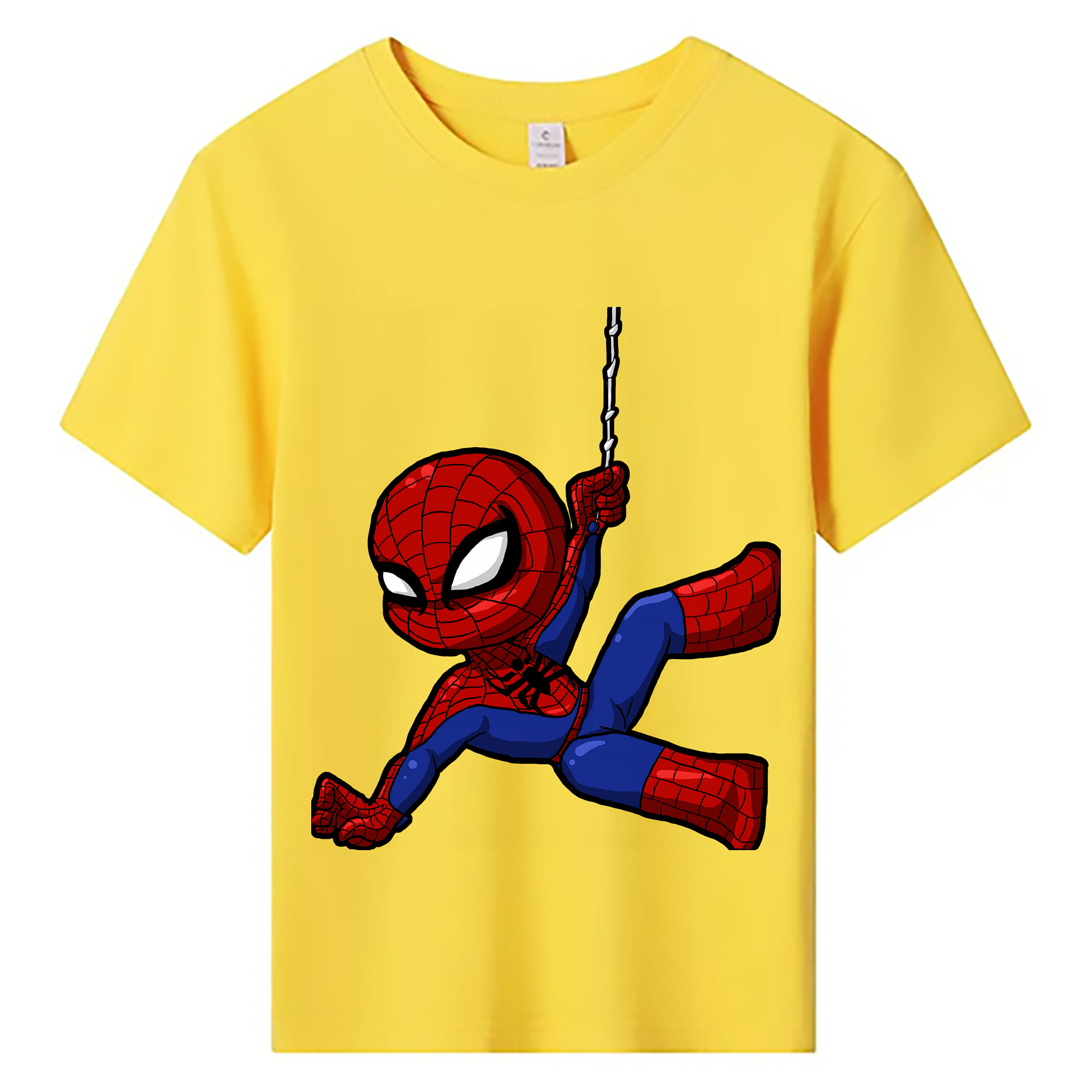 （画像用） Spider Man スパイダーマン 綿100％キッズTシャツ（フロントプリント）