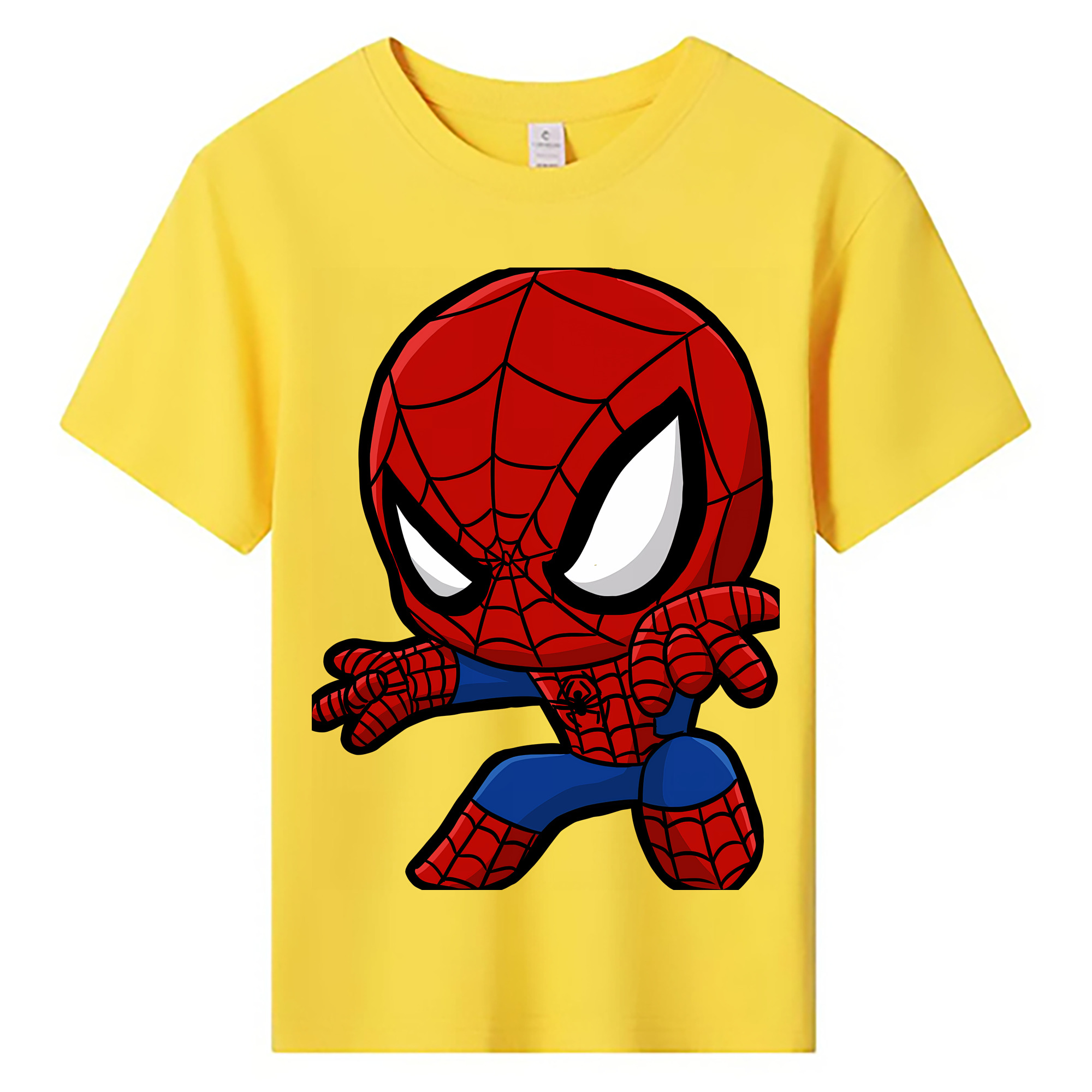 （画像用） Spider Man スパイダーマン 綿100％キッズTシャツ（フロントプリント）