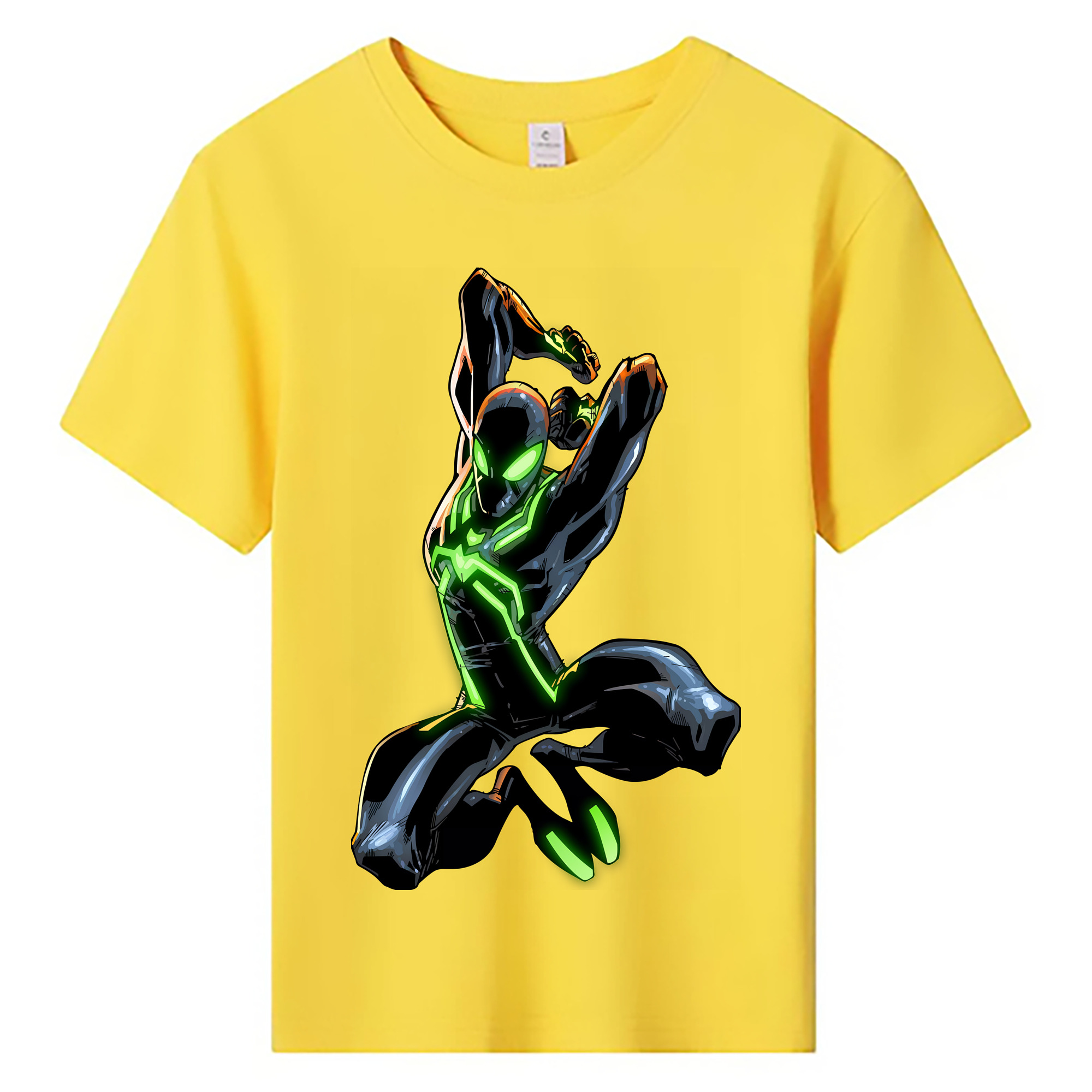 （画像用） Spider Man スパイダーマン 綿100％キッズTシャツ（フロントプリント）
