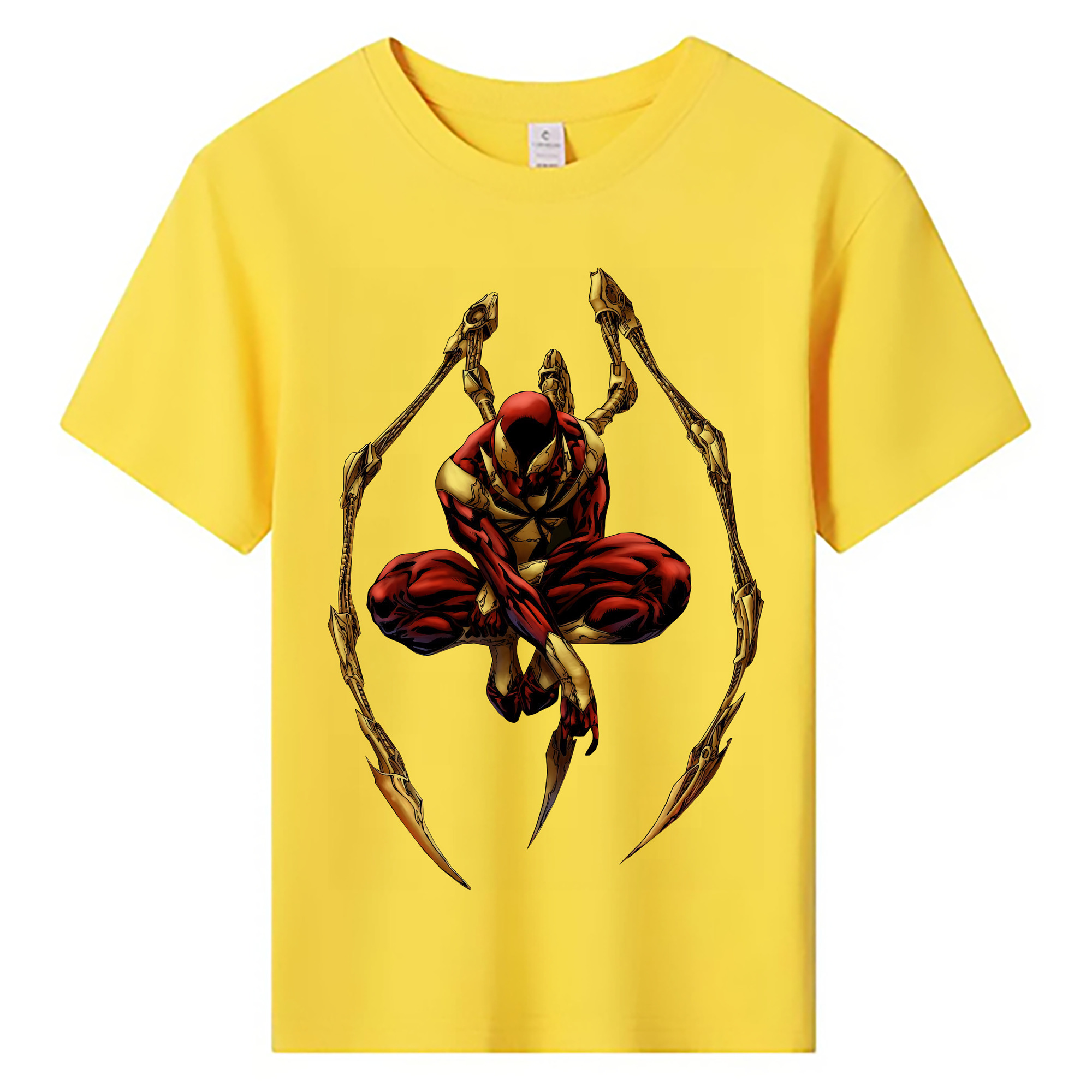 （画像用） Spider Man スパイダーマン 綿100％キッズTシャツ（フロントプリント）