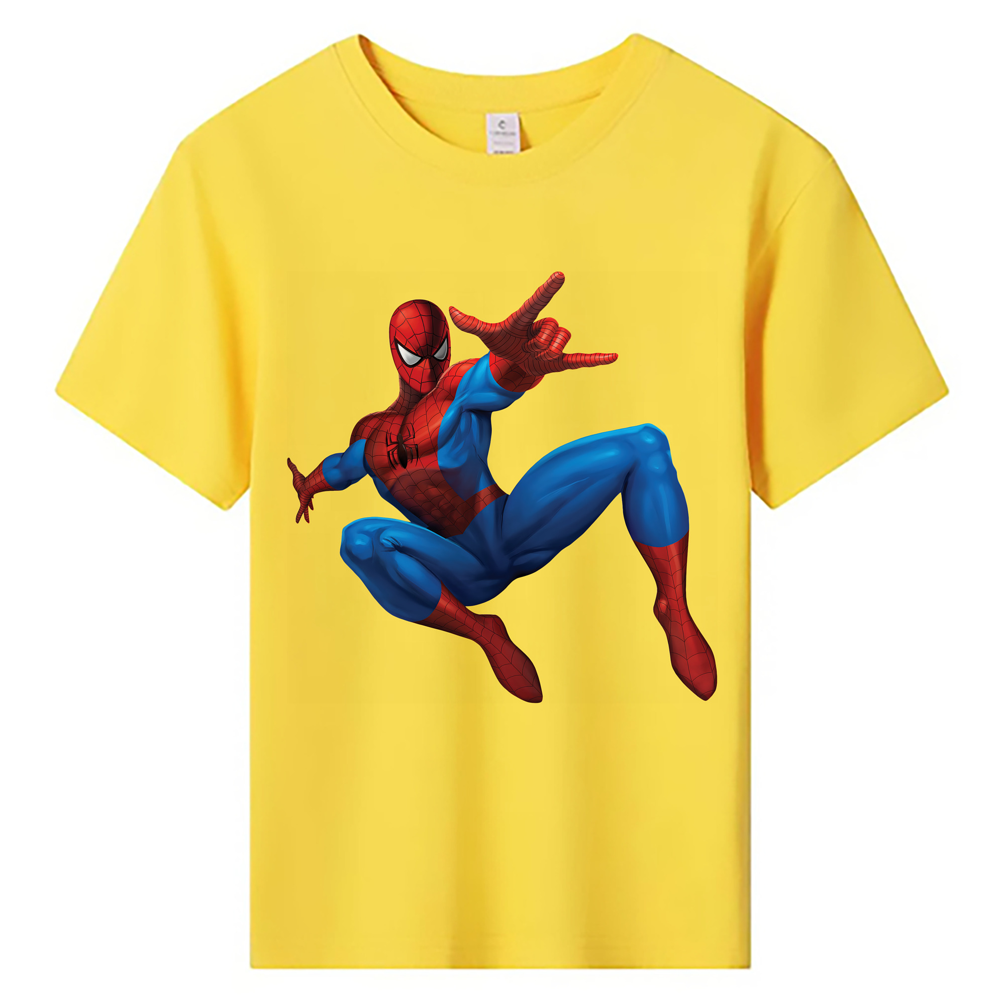 （画像用） Spider Man スパイダーマン 綿100％キッズTシャツ（フロントプリント）
