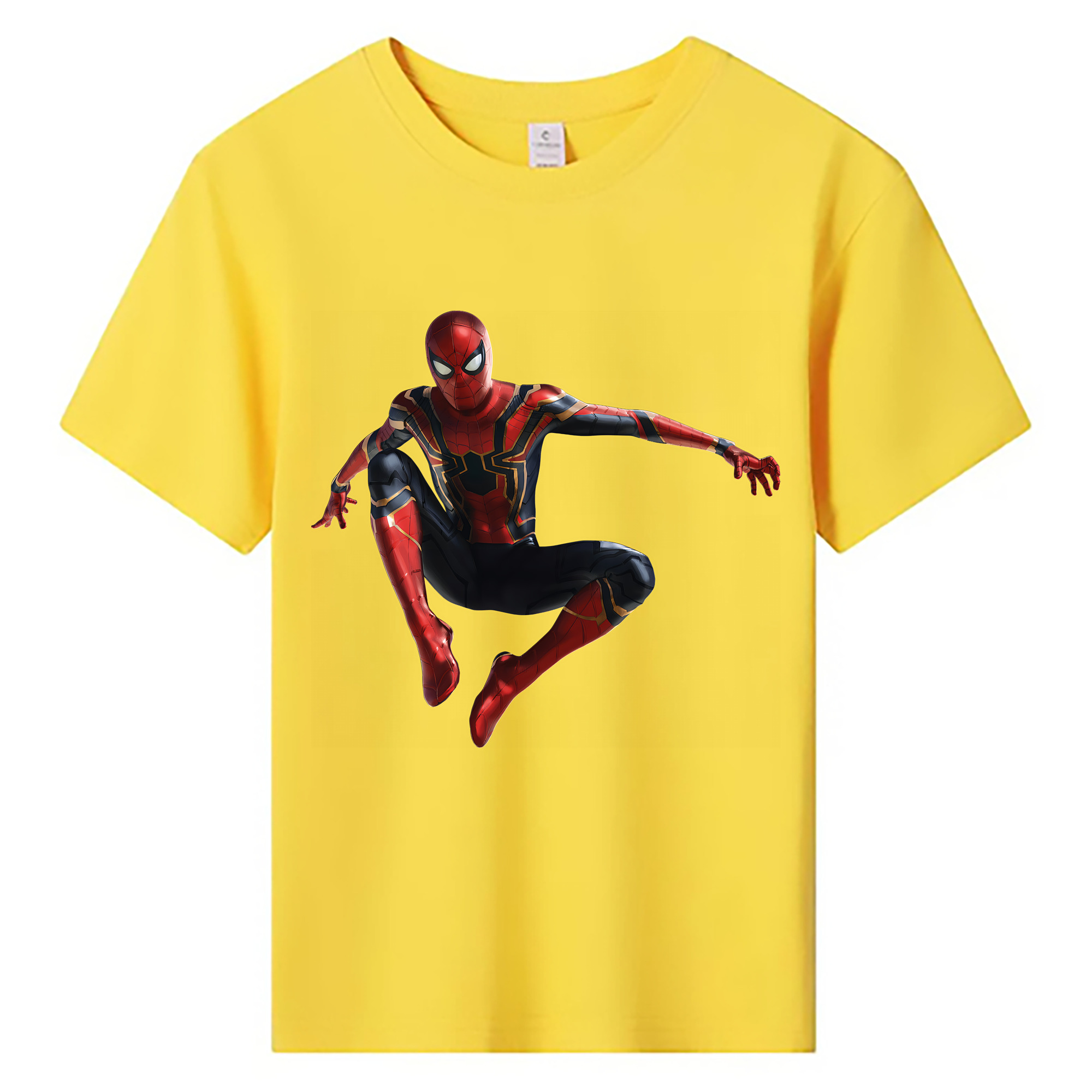 （画像用） Spider Man スパイダーマン 綿100％キッズTシャツ（フロントプリント）