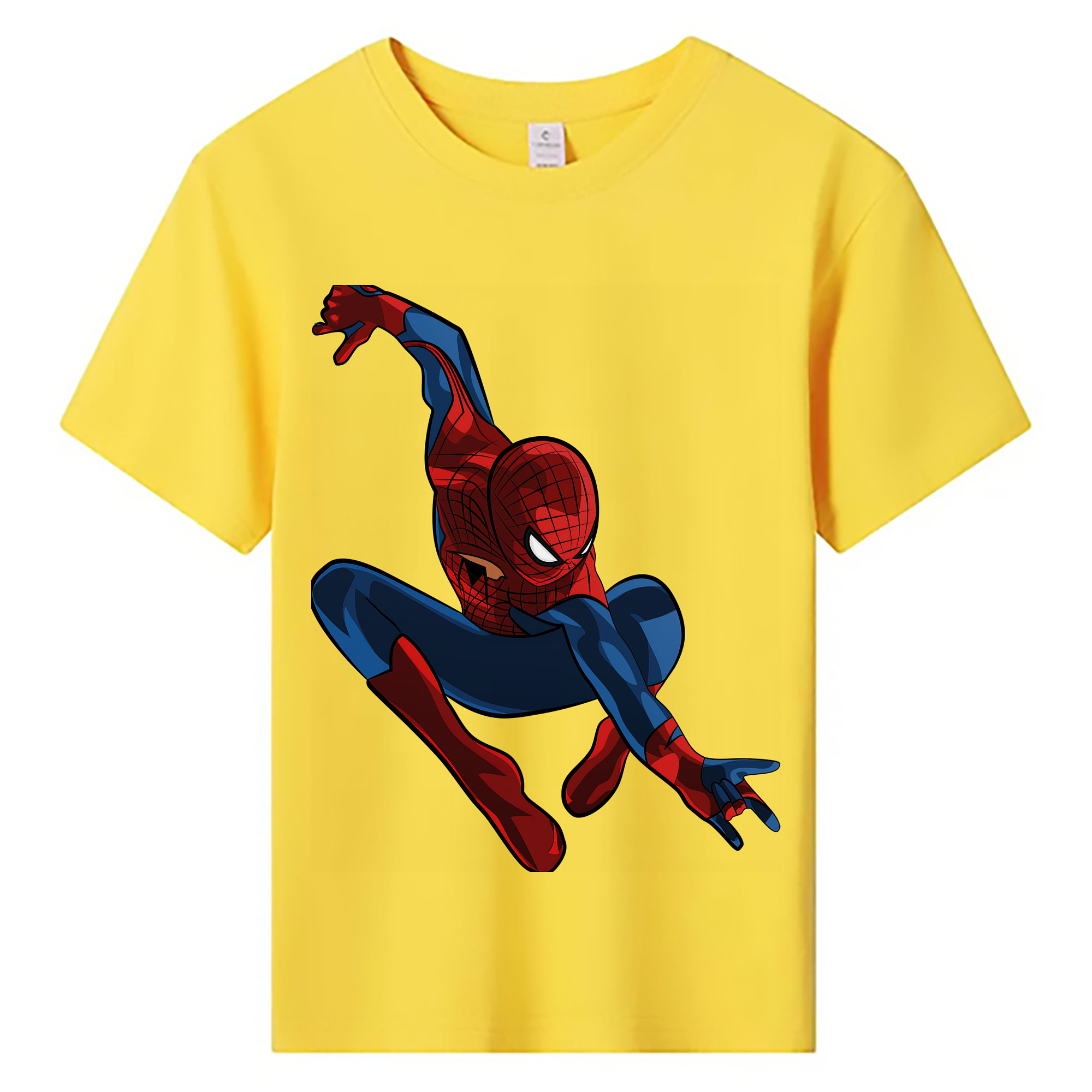 （画像用） Spider Man スパイダーマン 綿100％キッズTシャツ（フロントプリント）