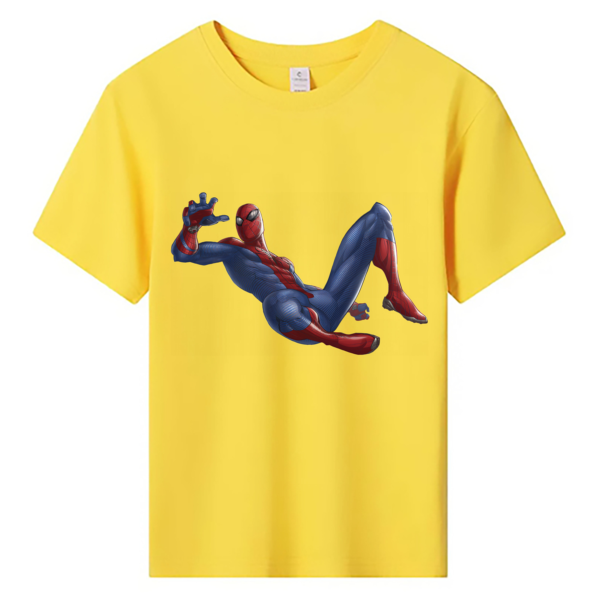（画像用） Spider Man スパイダーマン 綿100％キッズTシャツ（フロントプリント）