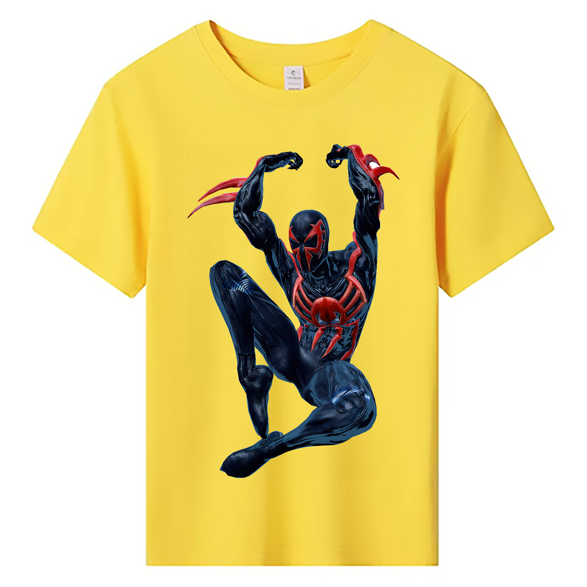 （画像用） Spider Man スパイダーマン 綿100％キッズTシャツ（フロントプリント）