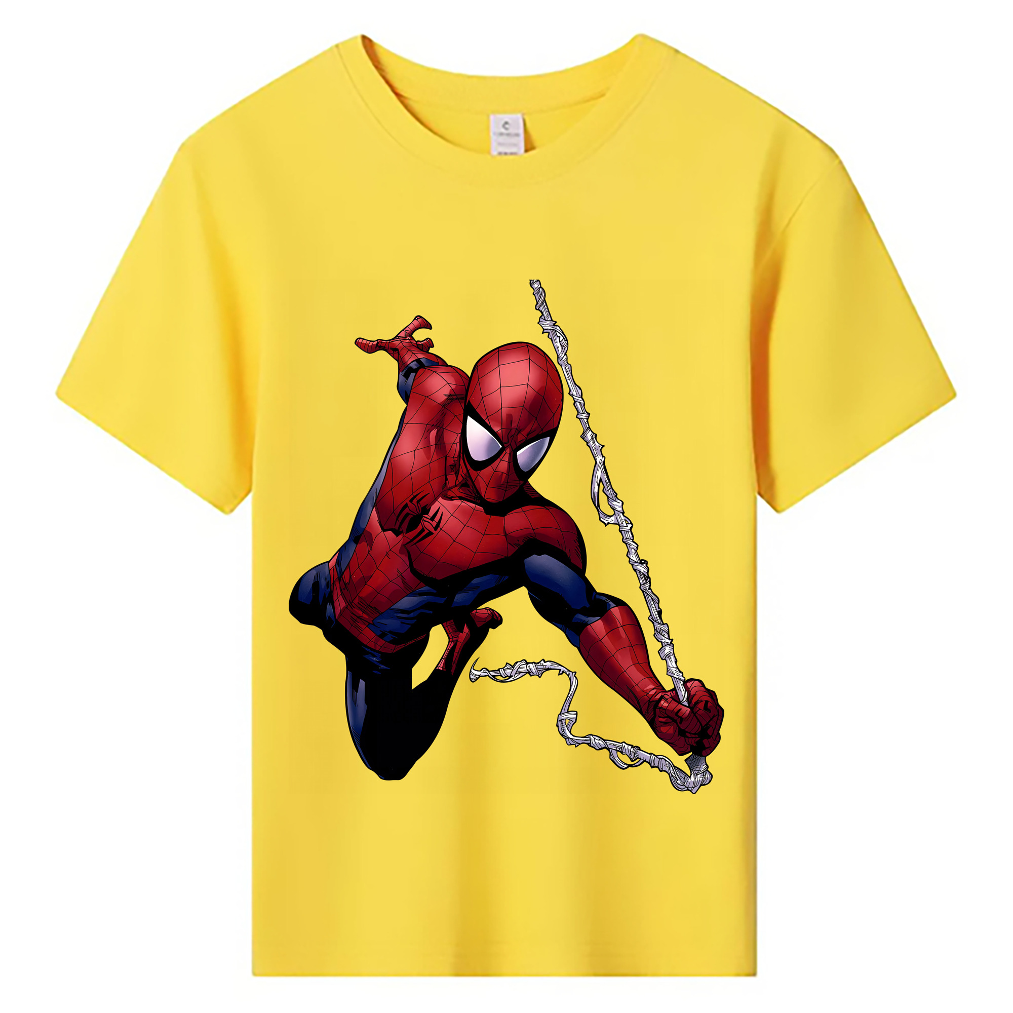 （画像用） Spider Man スパイダーマン 綿100％キッズTシャツ（フロントプリント）