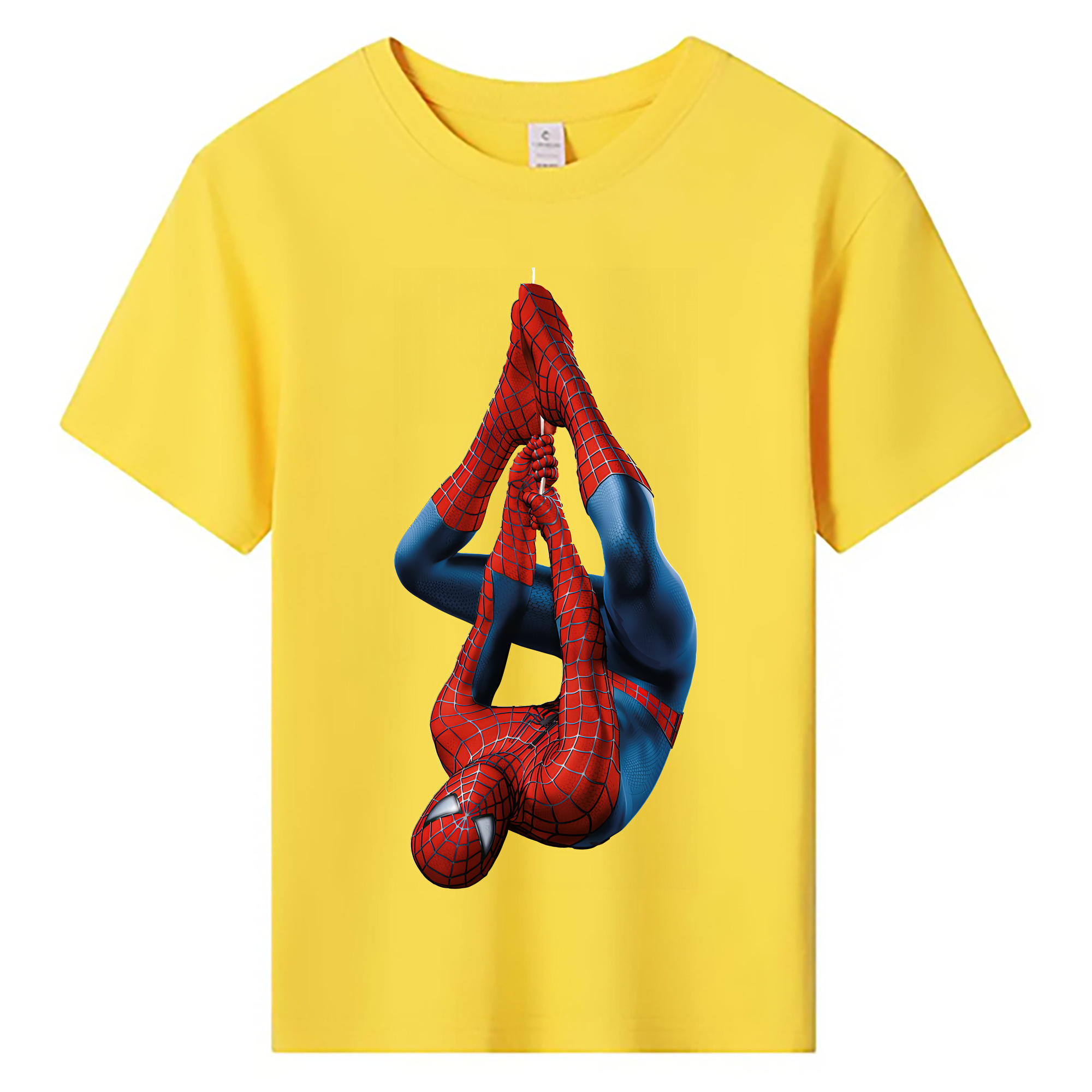 （画像用） Spider Man スパイダーマン 綿100％キッズTシャツ（フロントプリント）