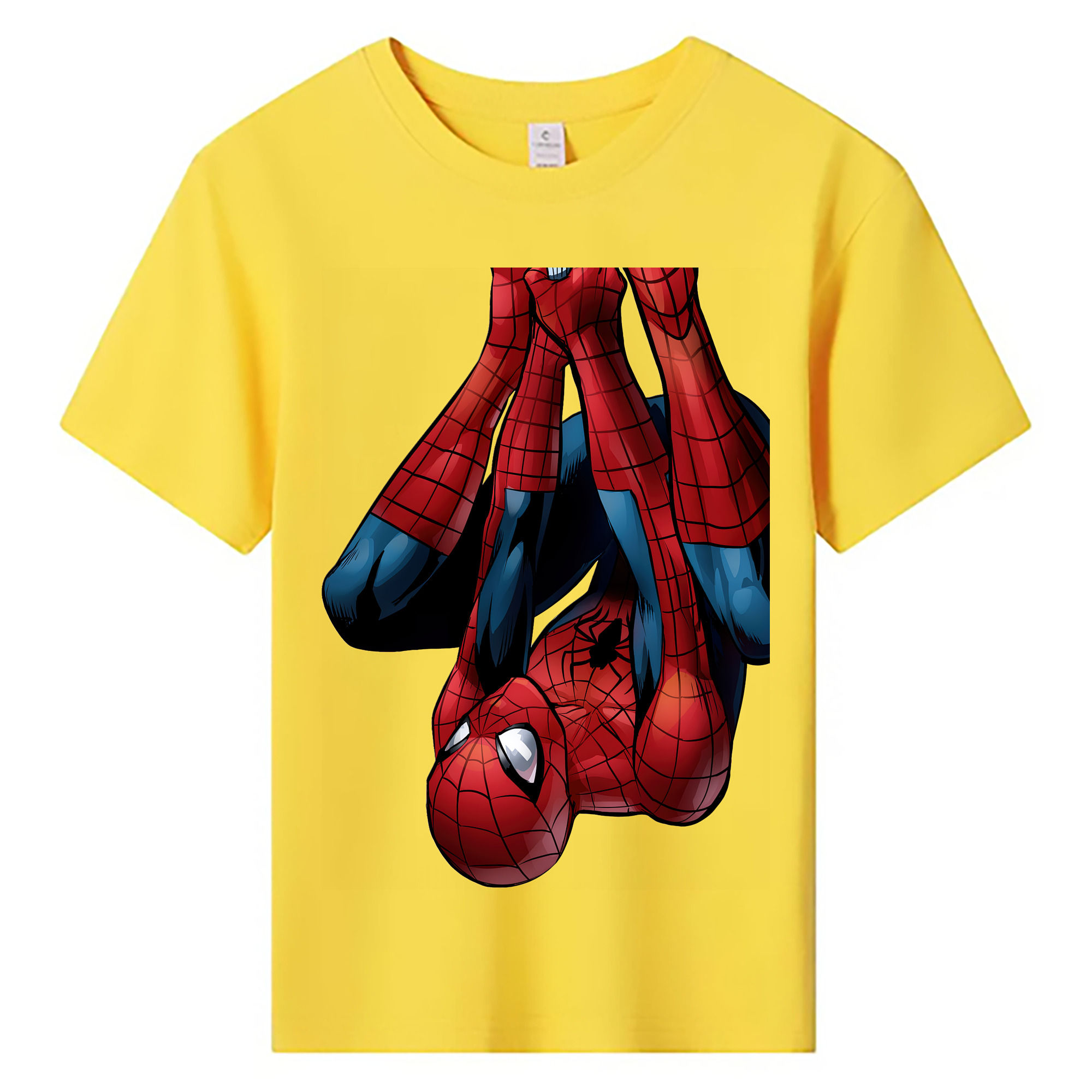 （画像用） Spider Man スパイダーマン 綿100％キッズTシャツ（フロントプリント）