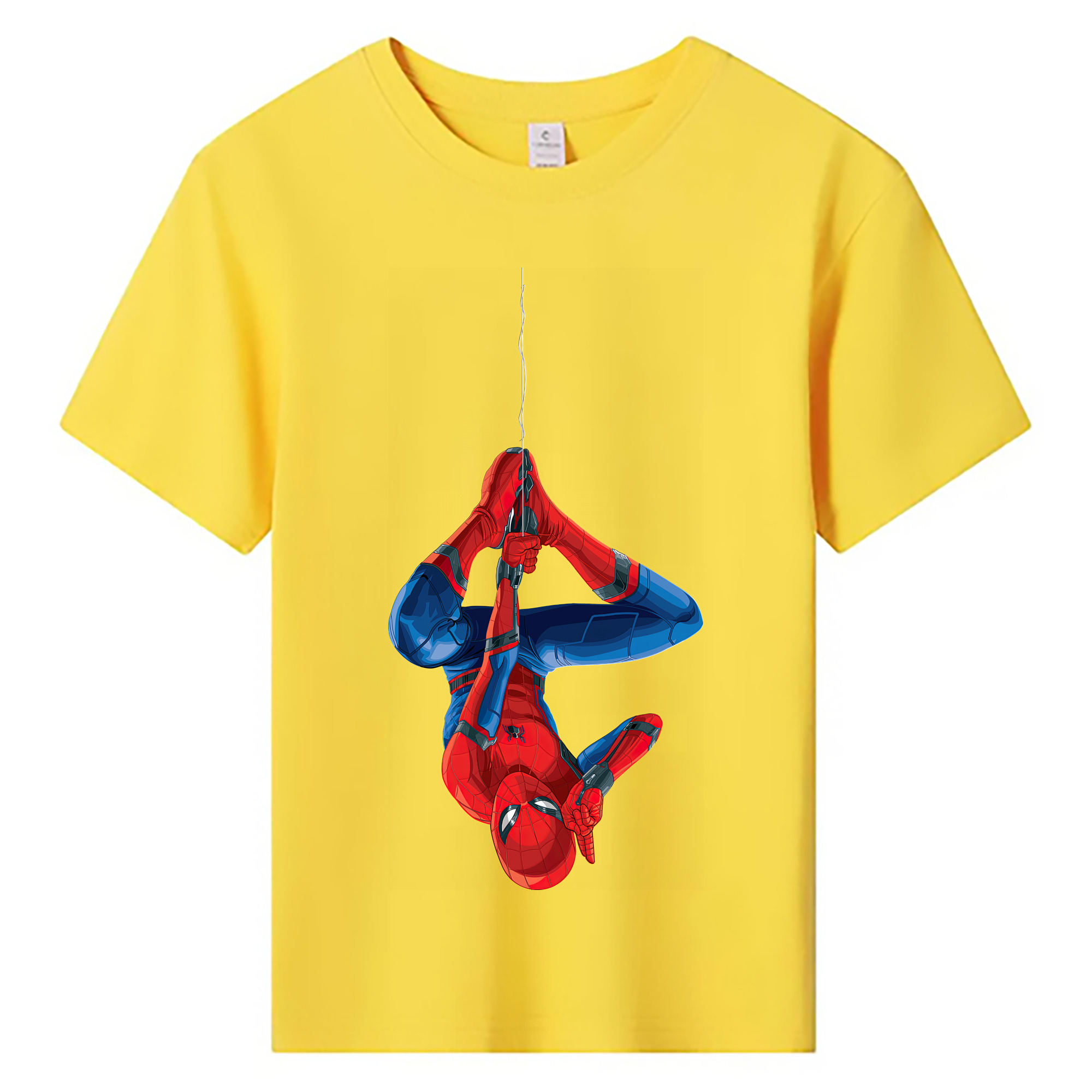 （画像用） Spider Man スパイダーマン 綿100％キッズTシャツ（フロントプリント）