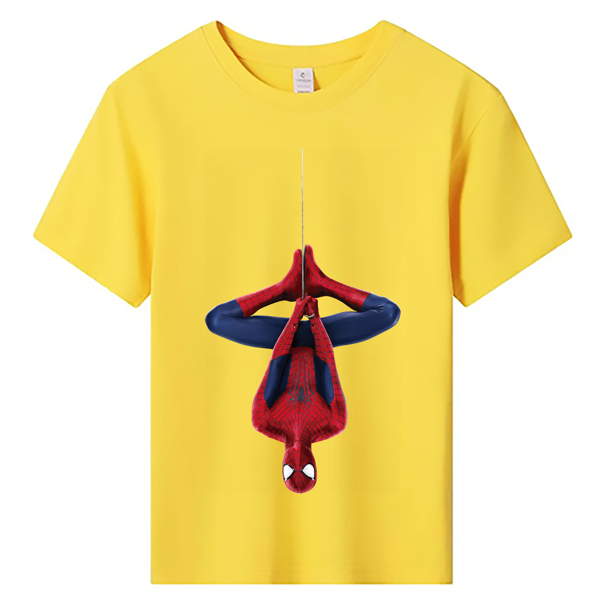 （画像用） Spider Man スパイダーマン 綿100％キッズTシャツ（フロントプリント）