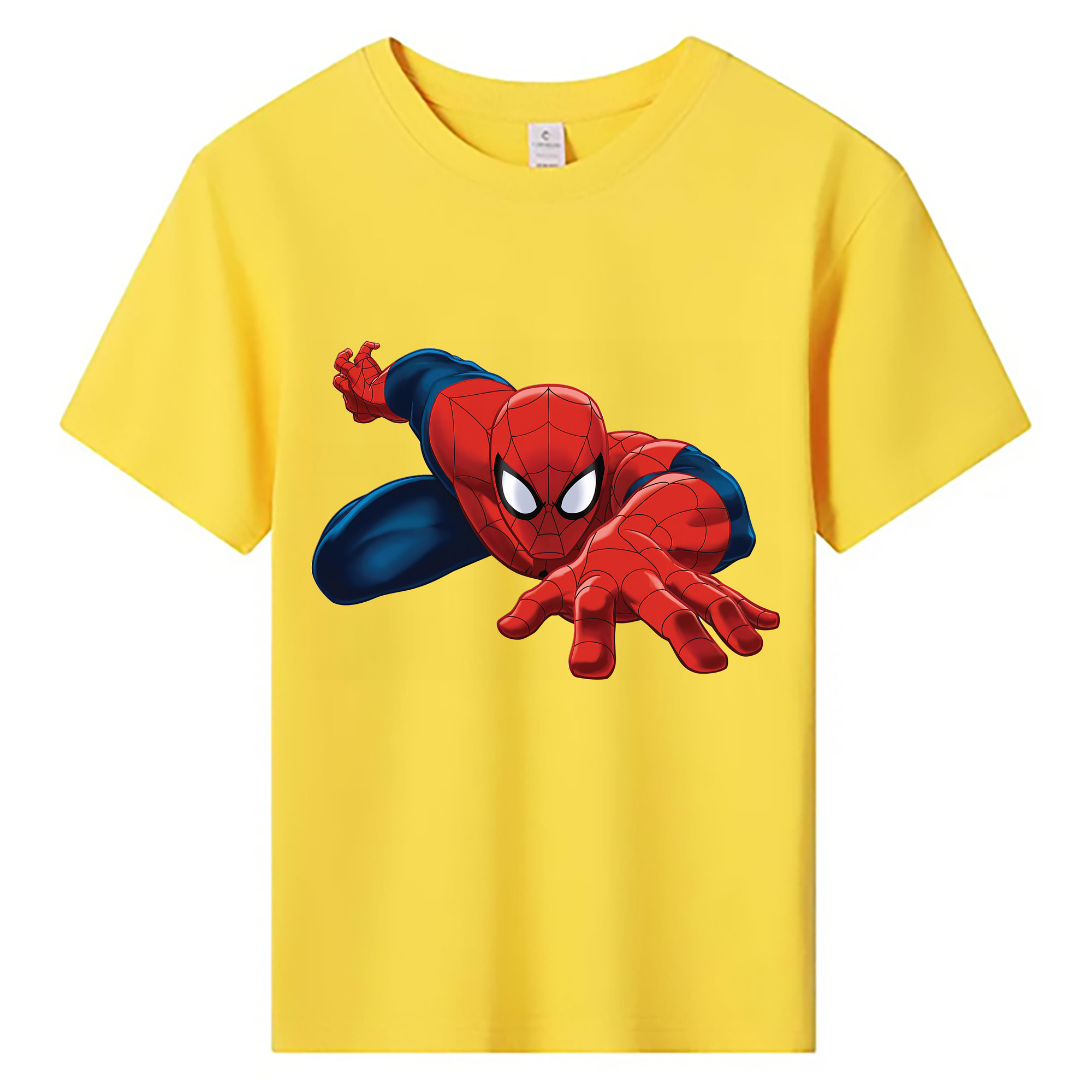 （画像用） Spider Man スパイダーマン 綿100％キッズTシャツ（フロントプリント）