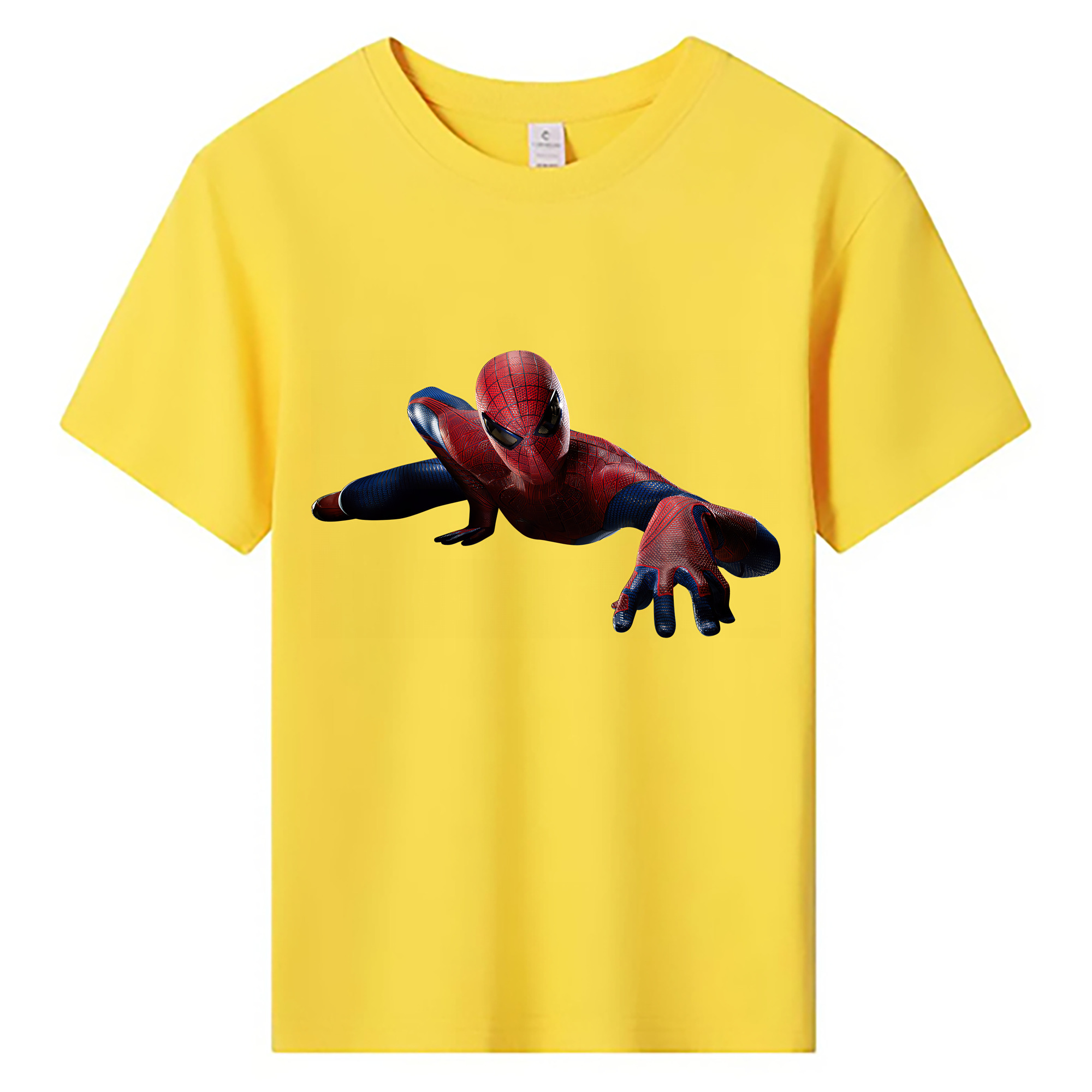（画像用） Spider Man スパイダーマン 綿100％キッズTシャツ（フロントプリント）