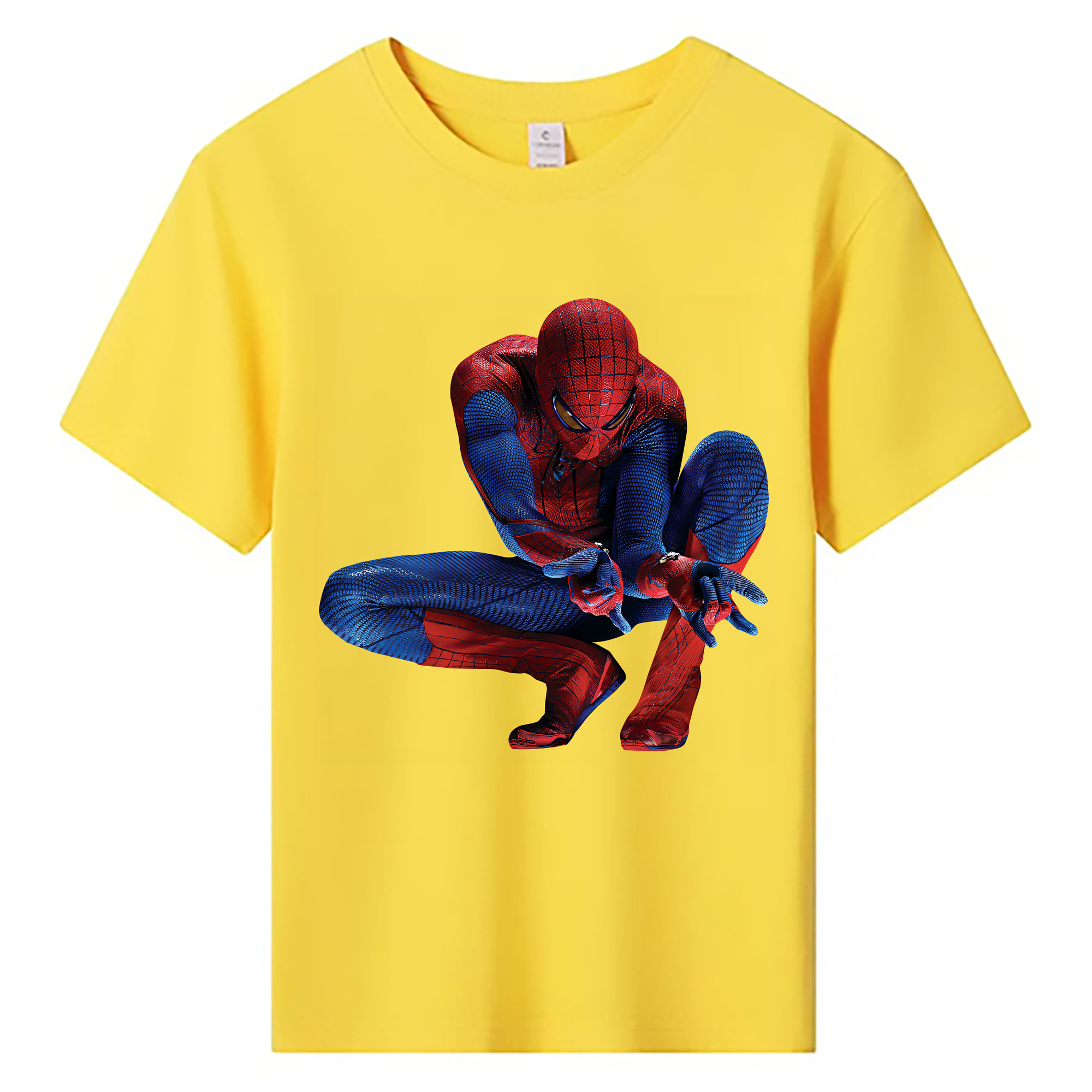 （画像用） Spider Man スパイダーマン 綿100％キッズTシャツ（フロントプリント）