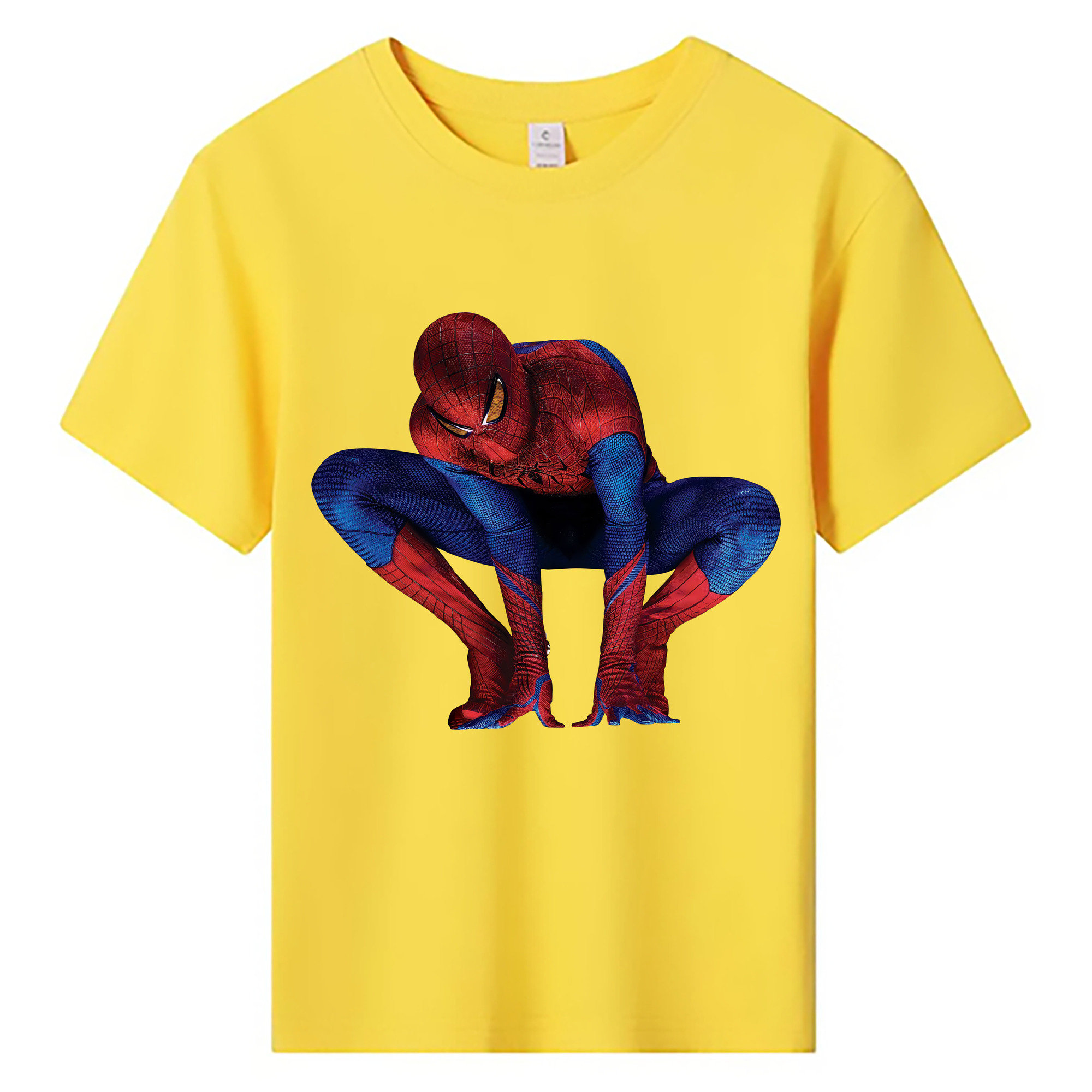 （画像用） Spider Man スパイダーマン 綿100％キッズTシャツ（フロントプリント）