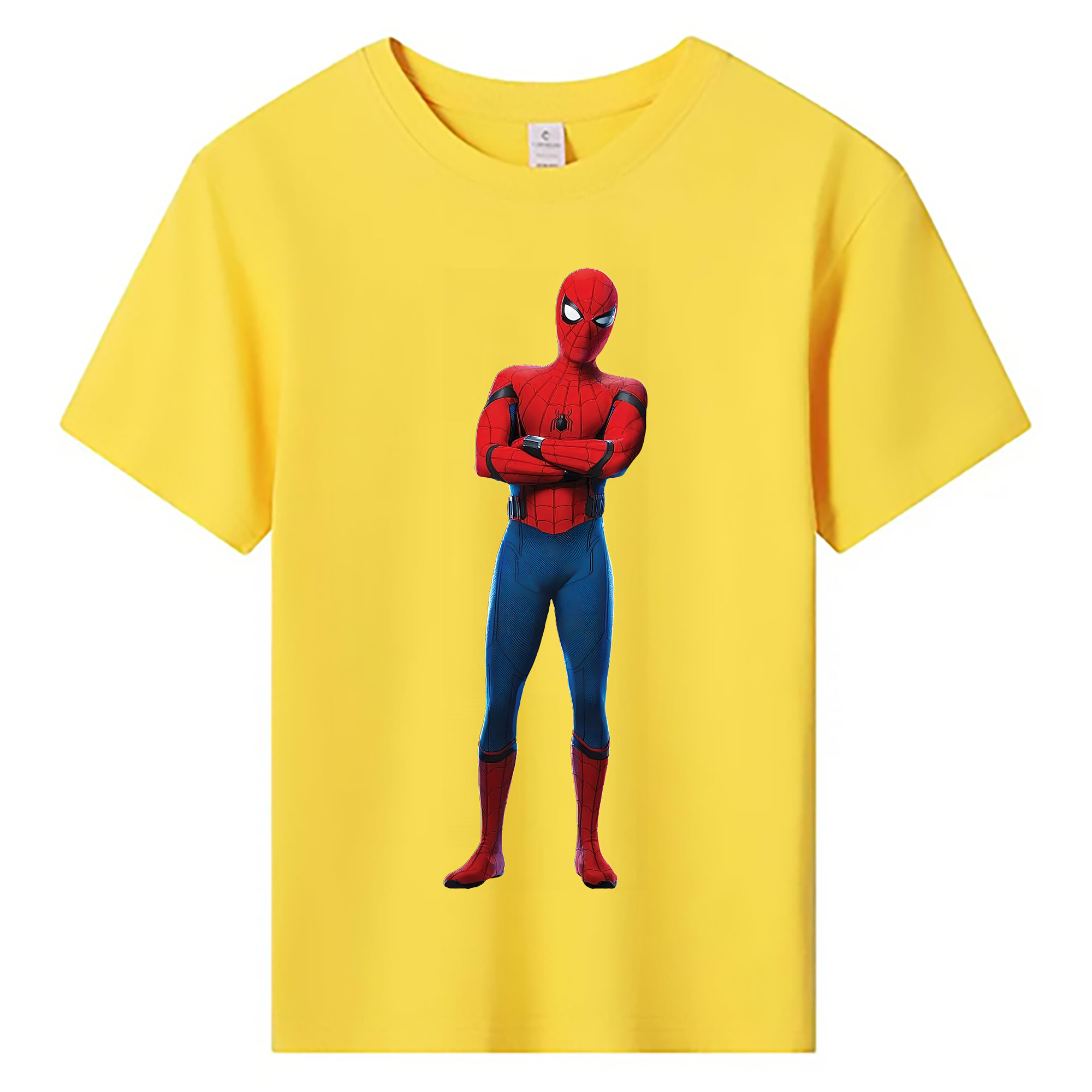 （画像用） Spider Man スパイダーマン 綿100％キッズTシャツ（フロントプリント）