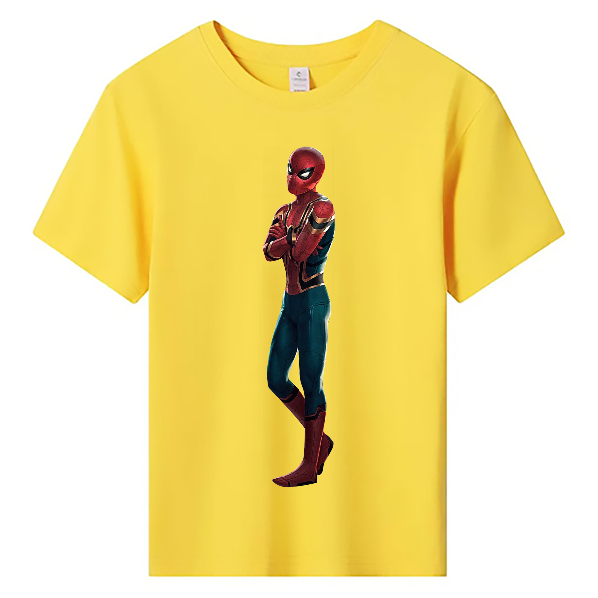 （画像用） Spider Man スパイダーマン 綿100％キッズTシャツ（フロントプリント）