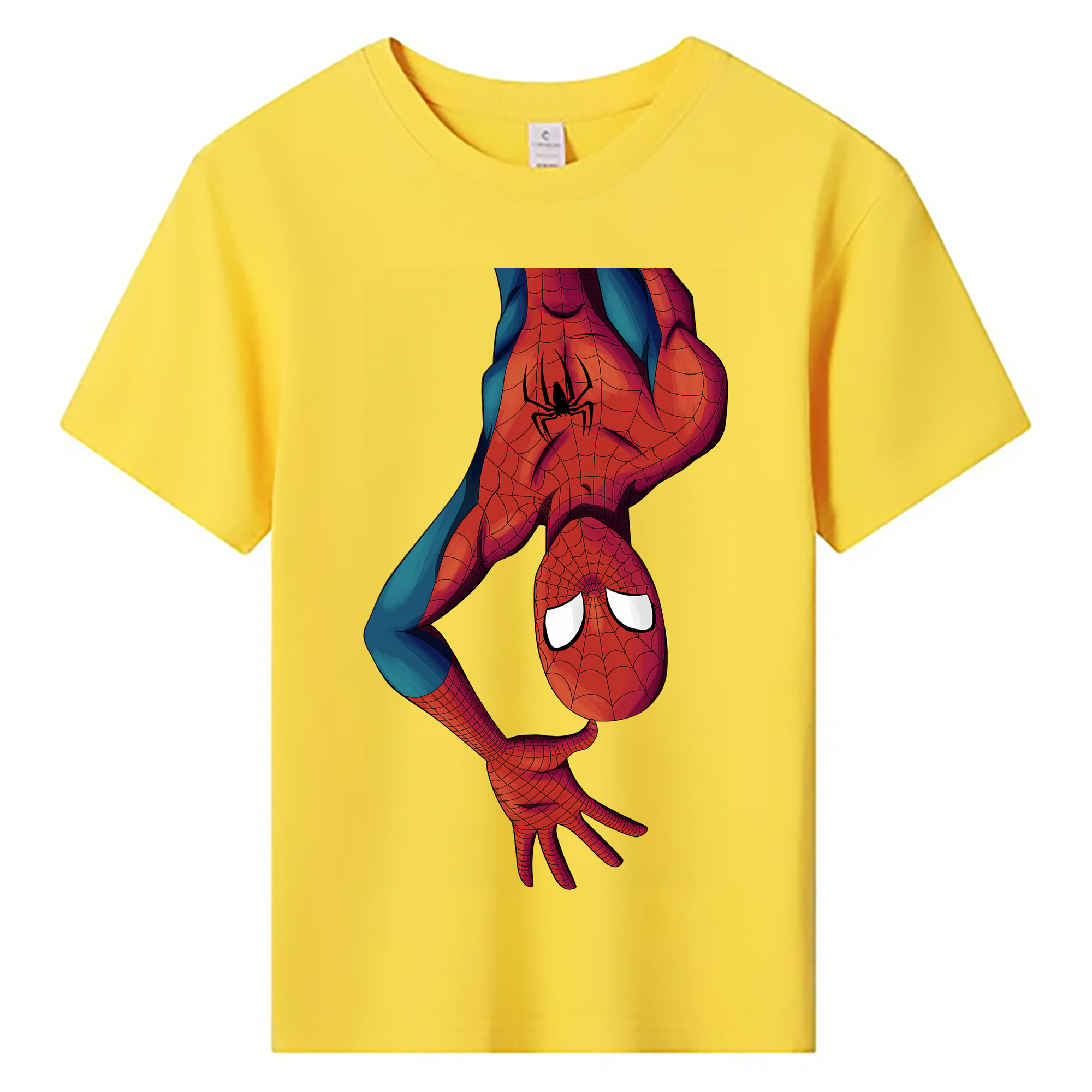 （画像用） Spider Man スパイダーマン 綿100％キッズTシャツ（フロントプリント）