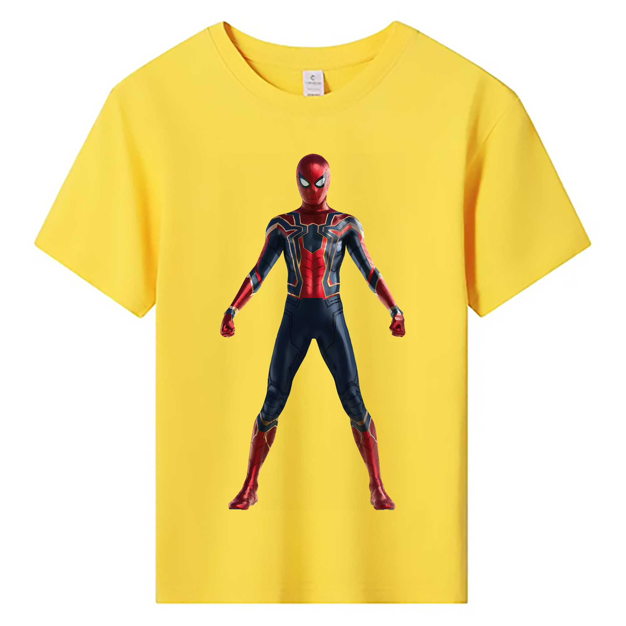 （画像用） Spider Man スパイダーマン 綿100％キッズTシャツ（フロントプリント）