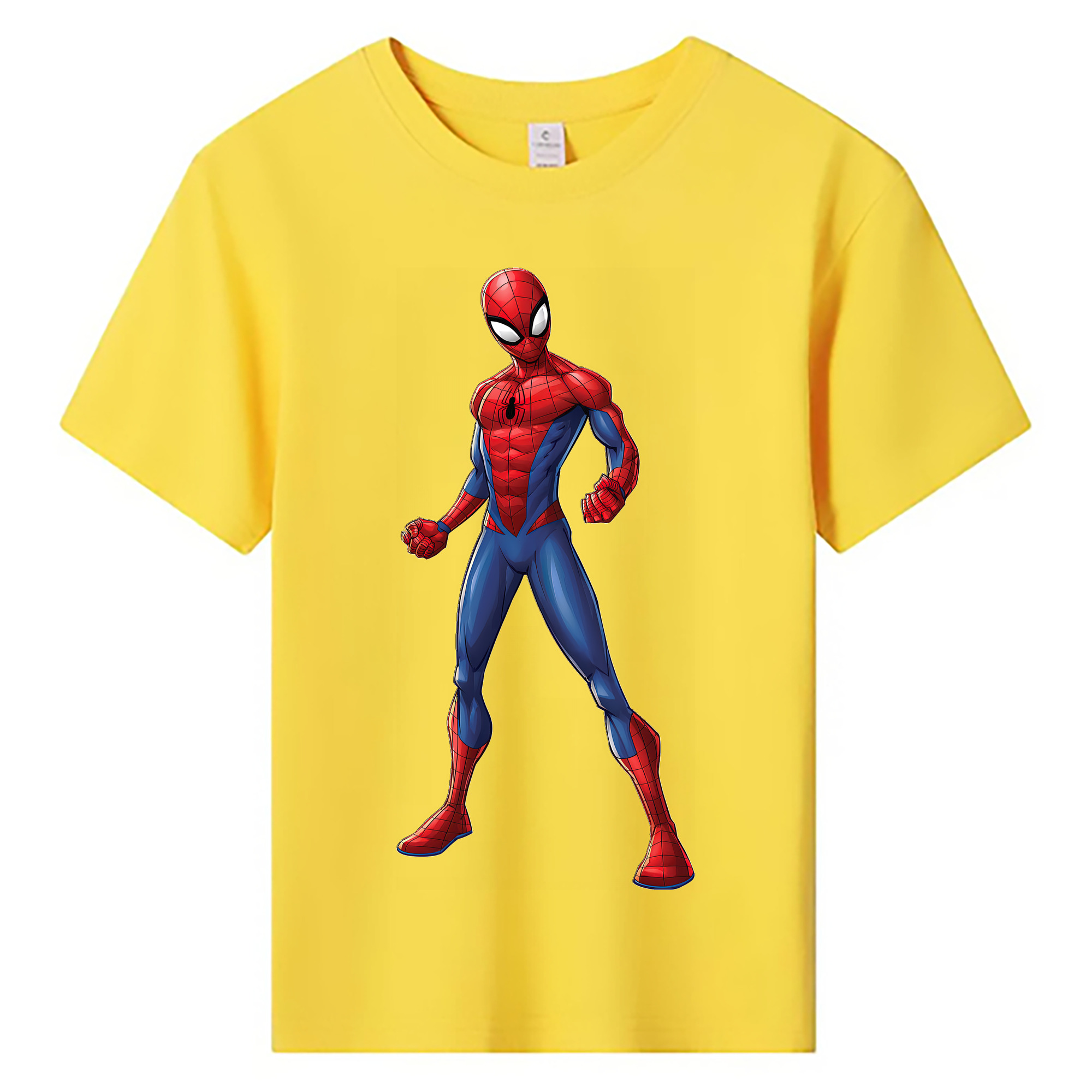 （画像用） Spider Man スパイダーマン 綿100％キッズTシャツ（フロントプリント）