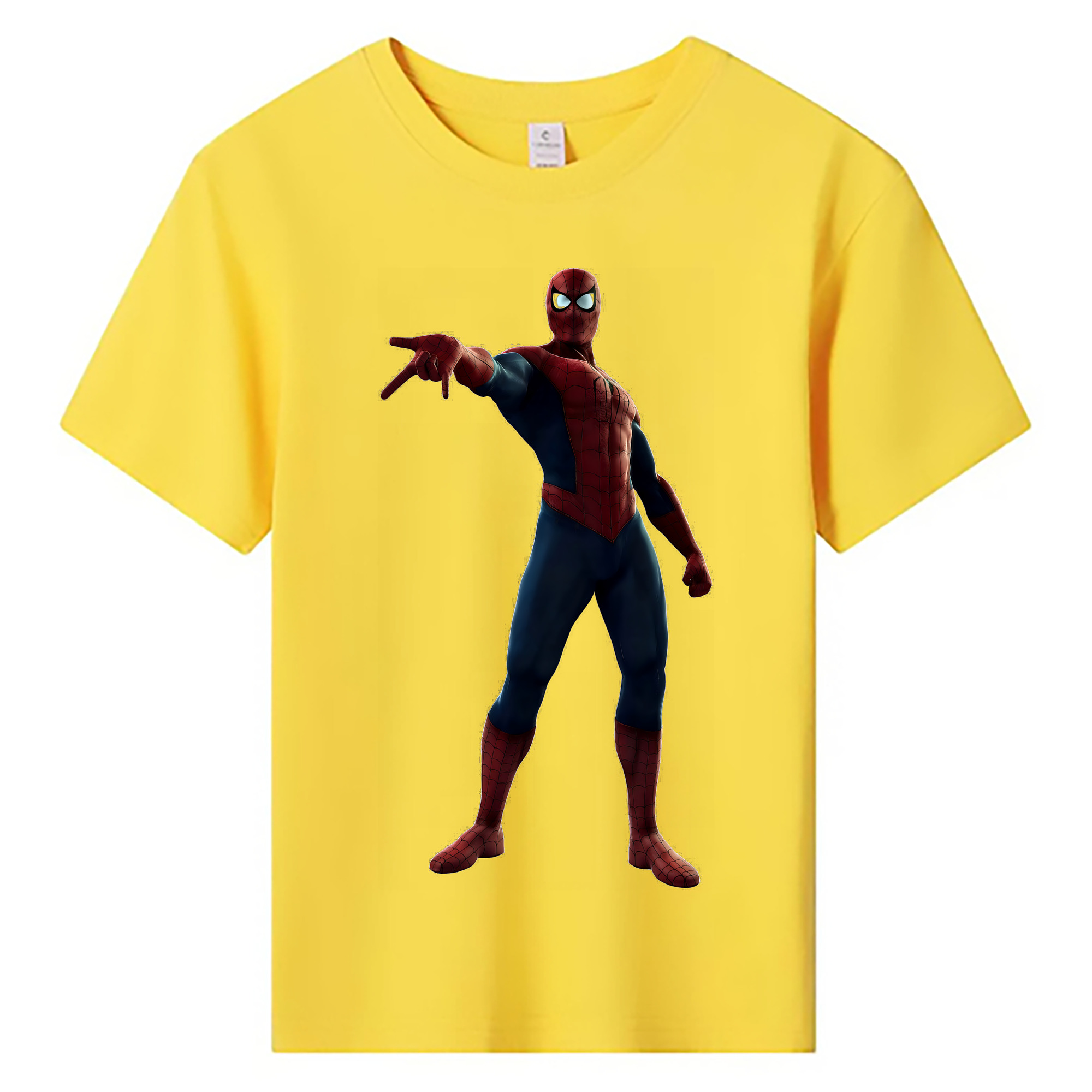 （画像用） Spider Man スパイダーマン 綿100％キッズTシャツ（フロントプリント）