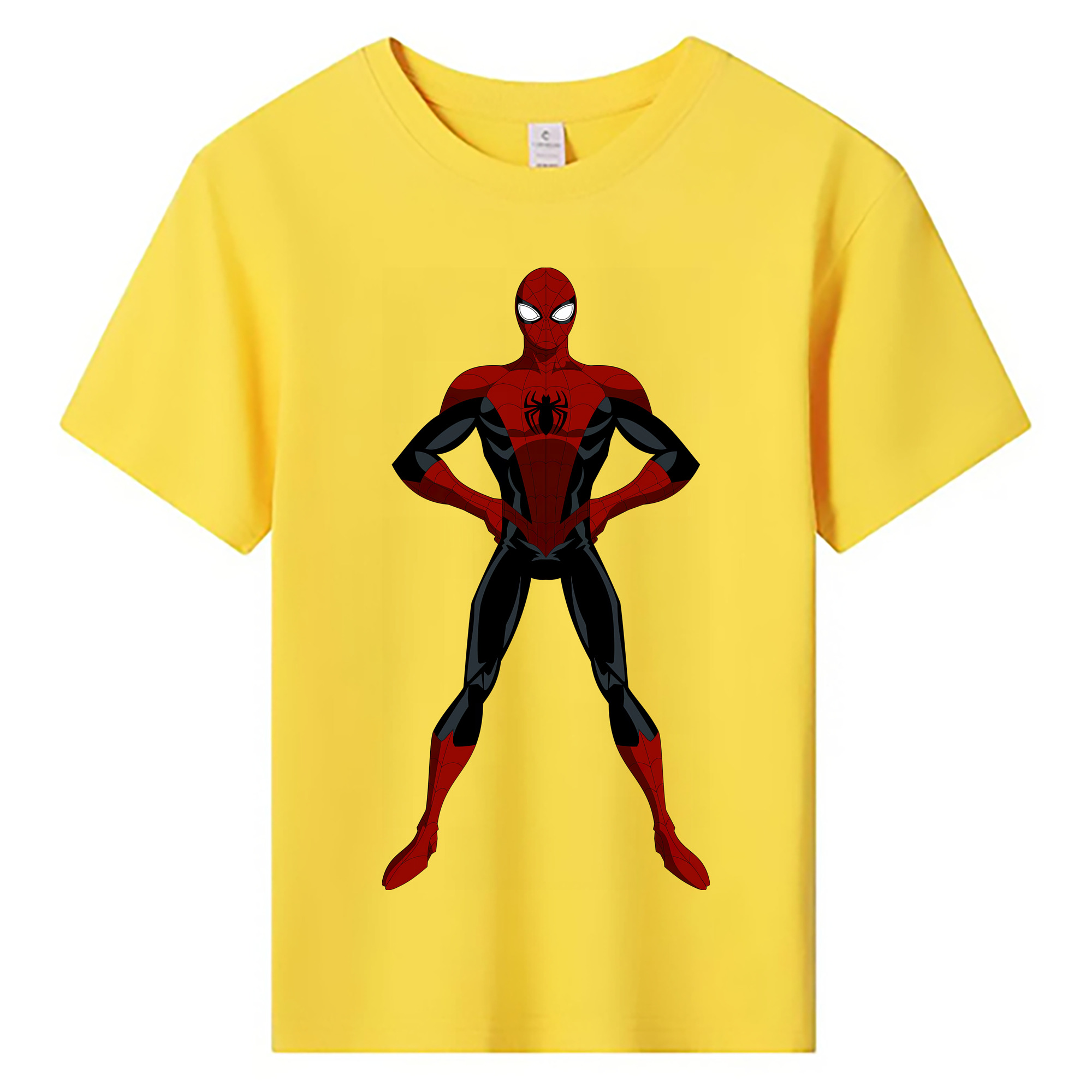 （画像用） Spider Man スパイダーマン 綿100％キッズTシャツ（フロントプリント）
