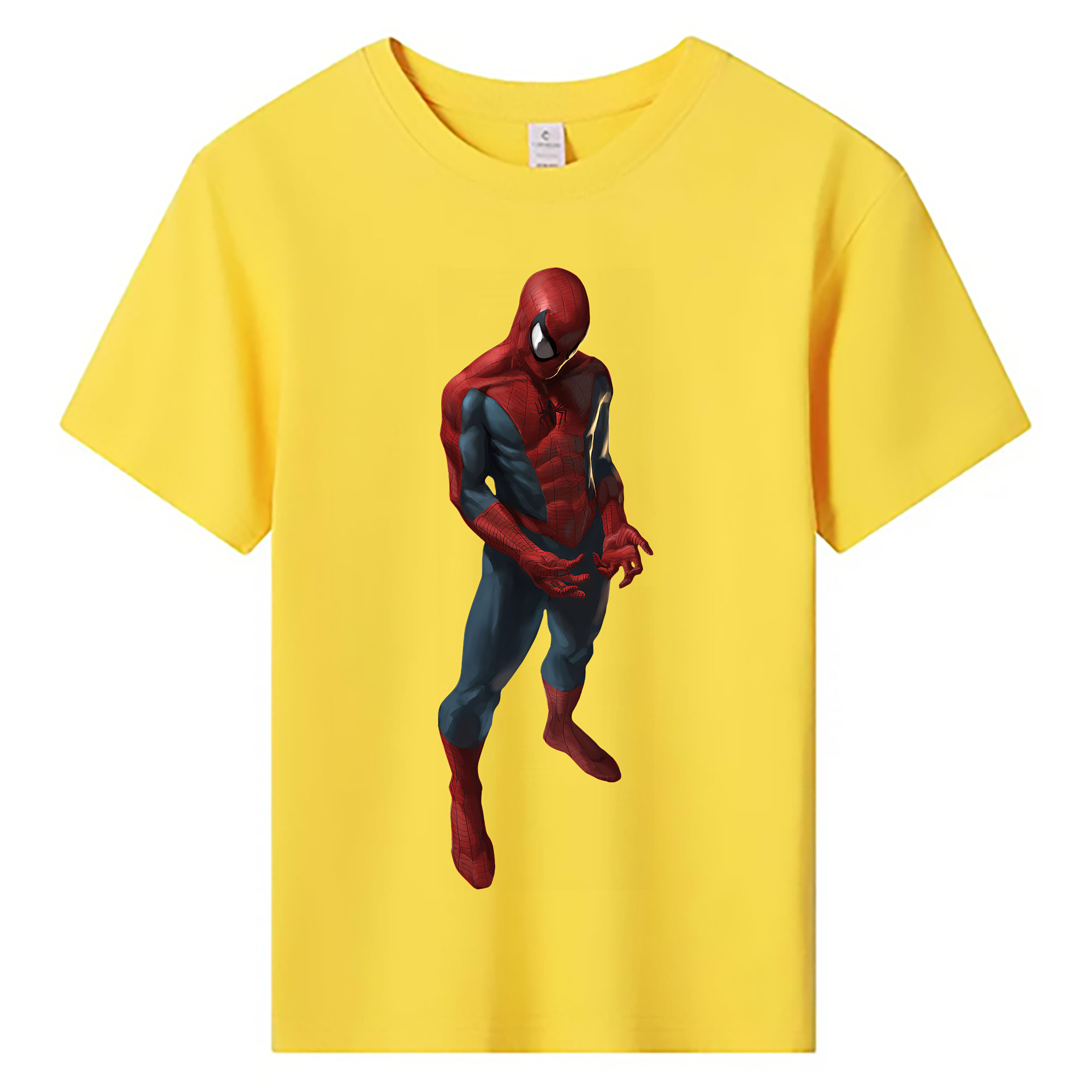（画像用） Spider Man スパイダーマン 綿100％キッズTシャツ（フロントプリント）