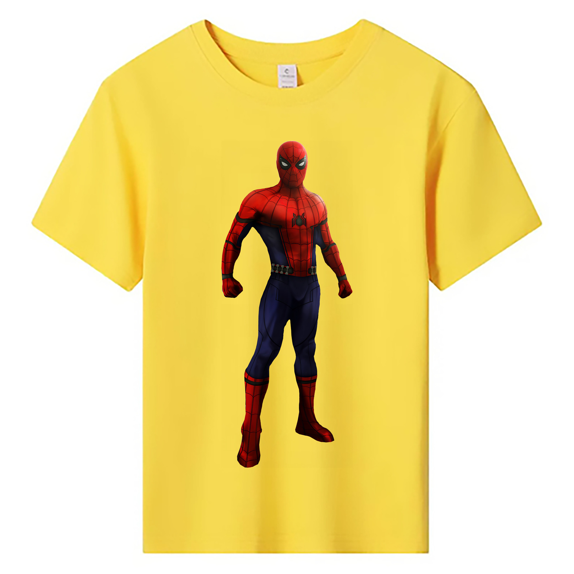 （画像用） Spider Man スパイダーマン 綿100％キッズTシャツ（フロントプリント）